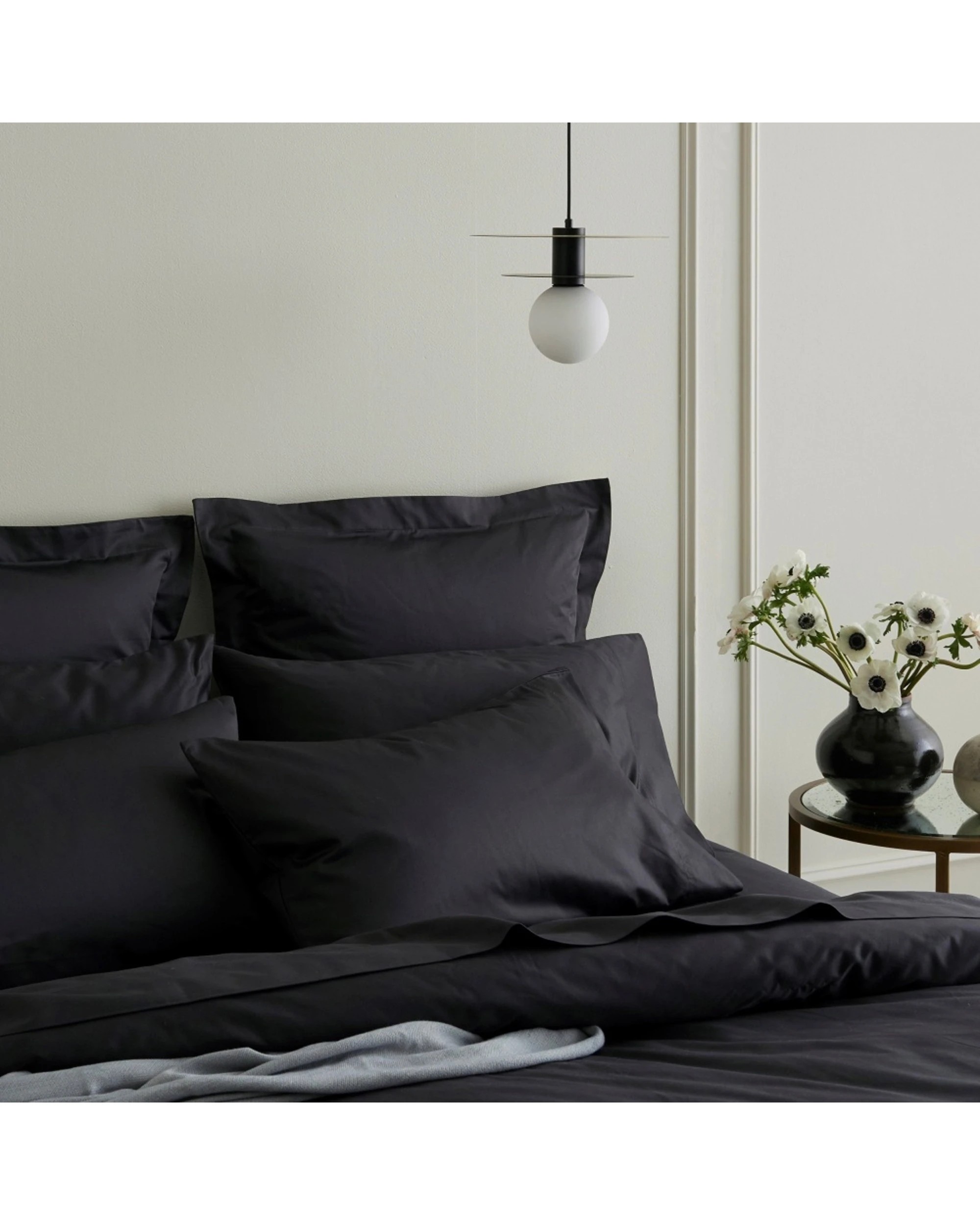 3 Bedding Co Quilt Cover Set 1200TC Egyptian Cotton - Single Bed - Charcoal, 3 of 6