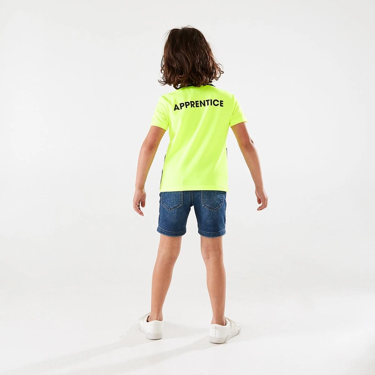 8 Mini Me Work Polo T-shirt Yellow, 8 of 10