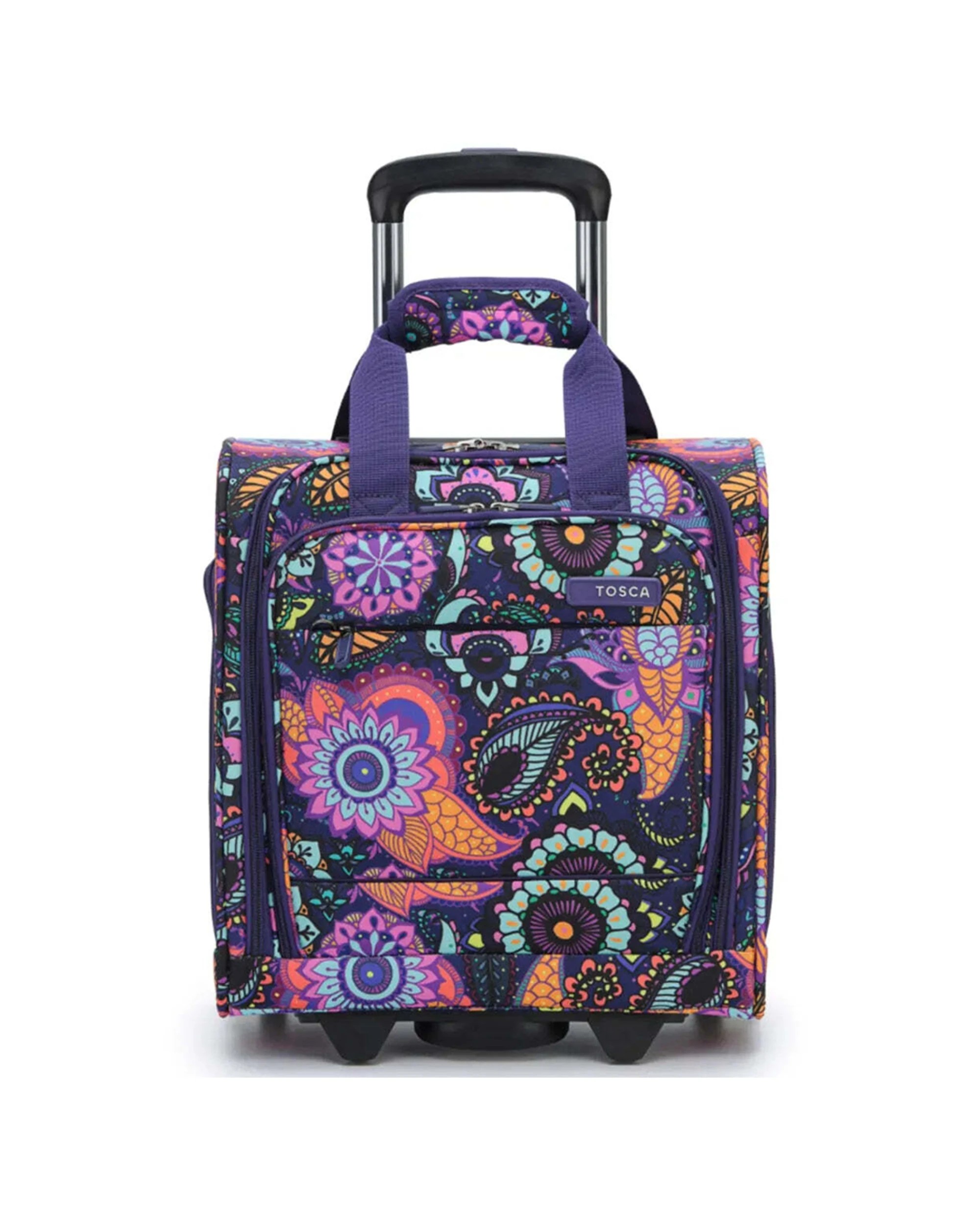 3 Tosca So Lite Onboard 2-Wheel Under Seat Bag Feather Light Expandable RFID Paisley - Multi, 3 of 5