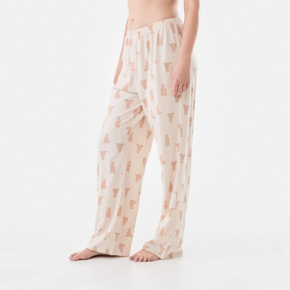 2 Printed Knit Pants Bear, 2 of 5