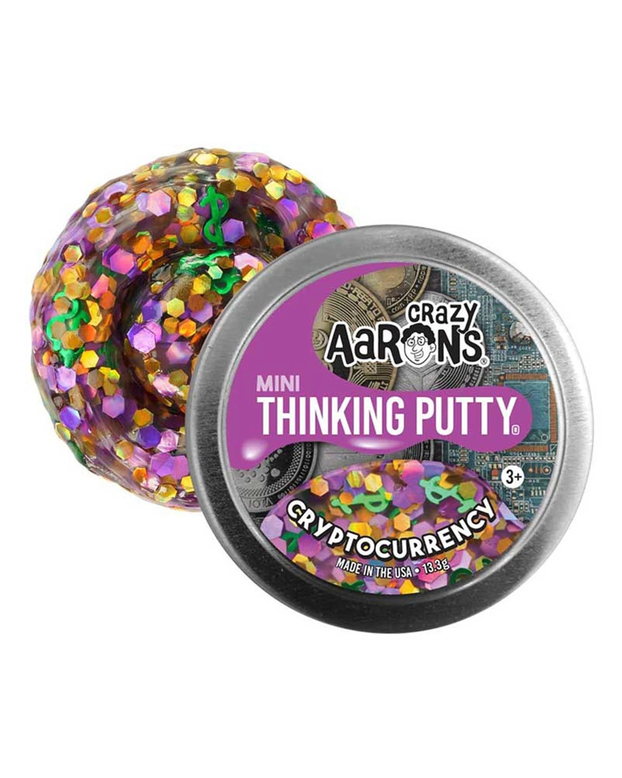 1 Crazy Aaron's 2 inch Star Effects Mini Thinking Putty Cryptocurrency, 1 of 1