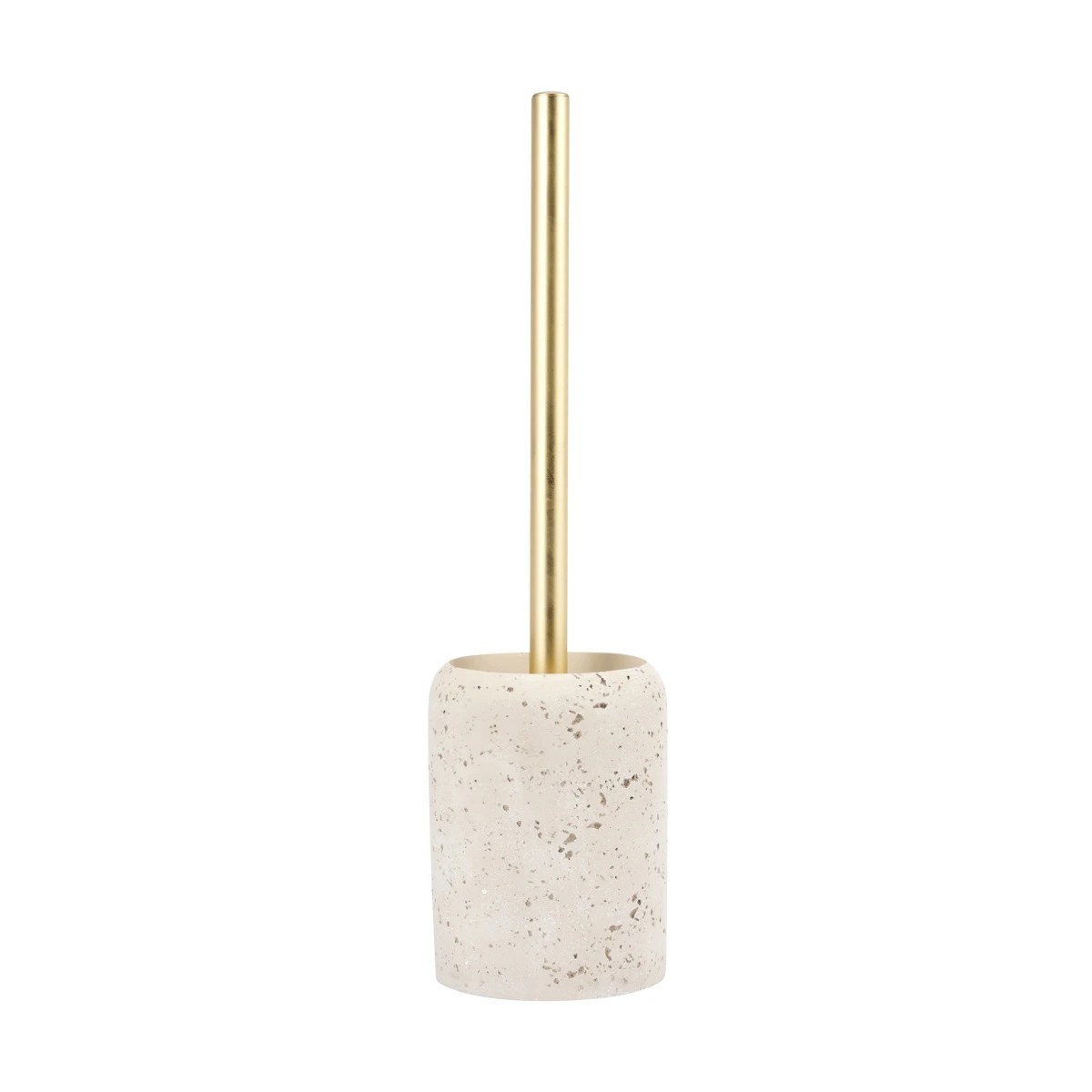 2 Travertine Look Toilet Brush, 2 of 9