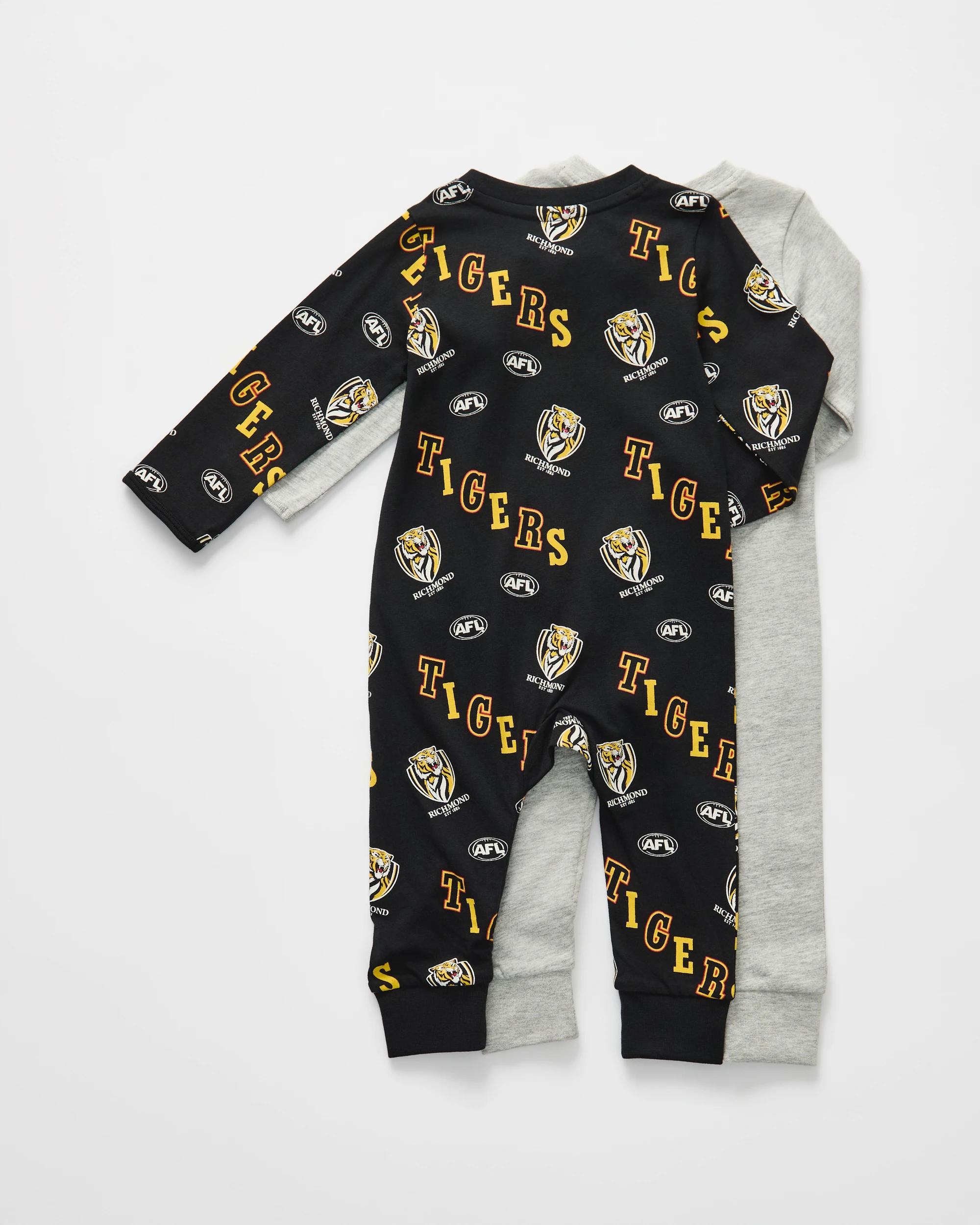 2 2 Pack Official AFL Baby Coveralls Richmond, 2 of 7