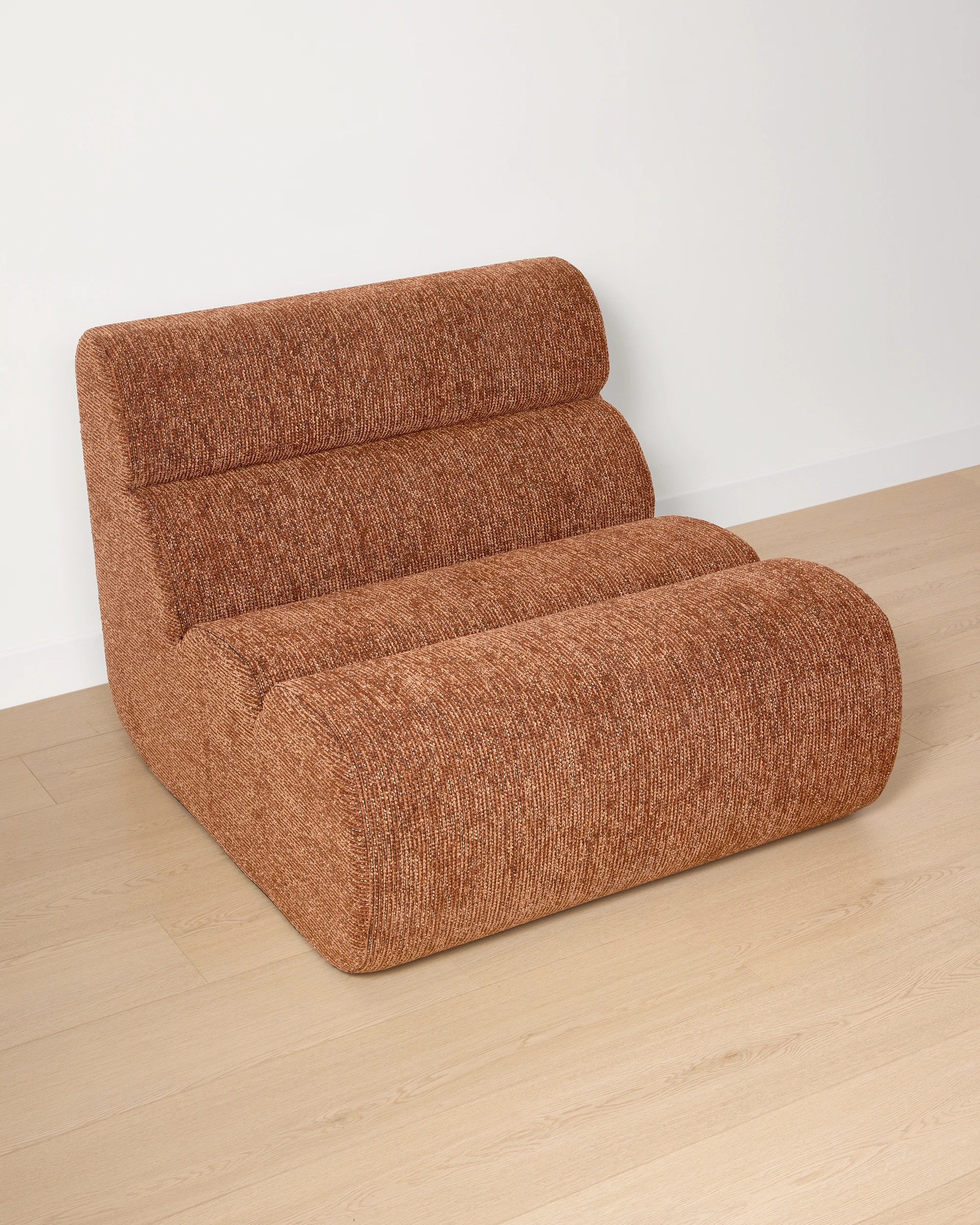 2 Rae Modular Compressed Lounge Chair - Rust, 2 of 7
