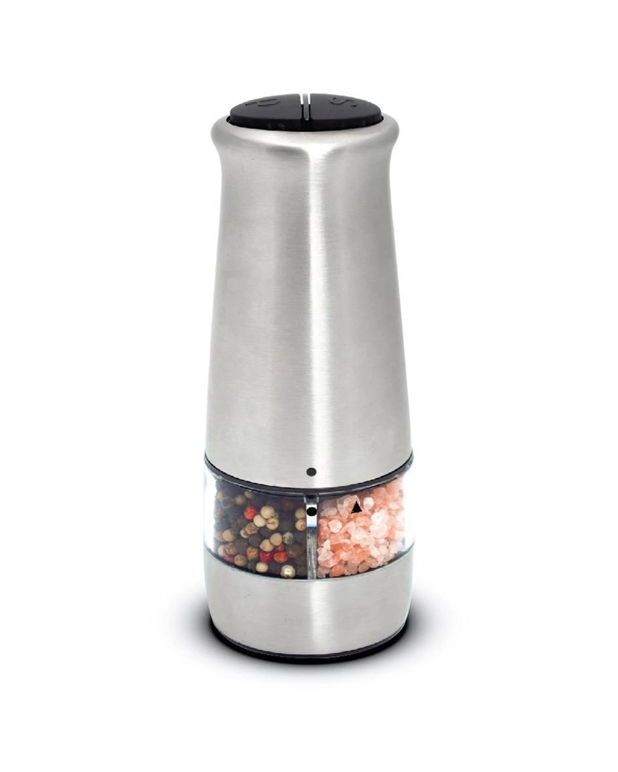 1 Westinghouse 2-in-1 Electric Salt Pepper Grinder Mill Shaker Kitchen Tool - Silver, 1 of 1
