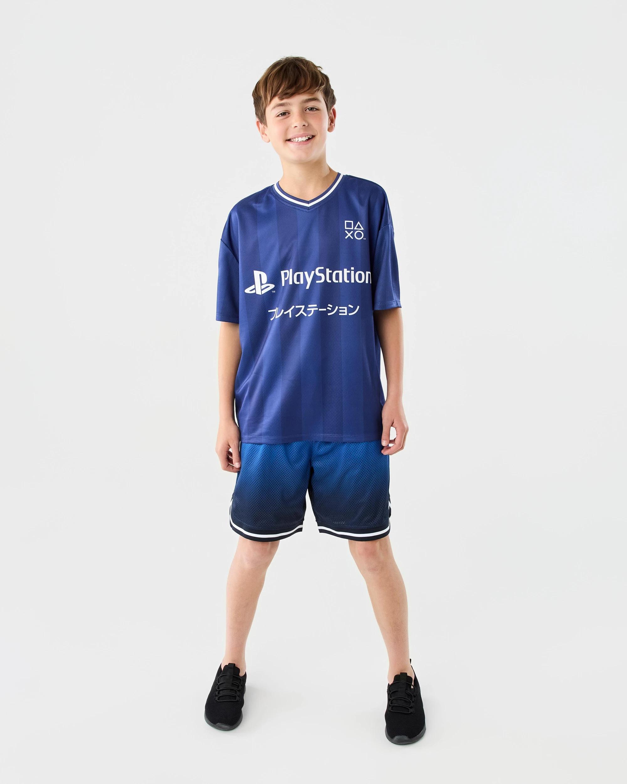 6 Active Kids Mesh Shorts Blu Ombre, 6 of 7