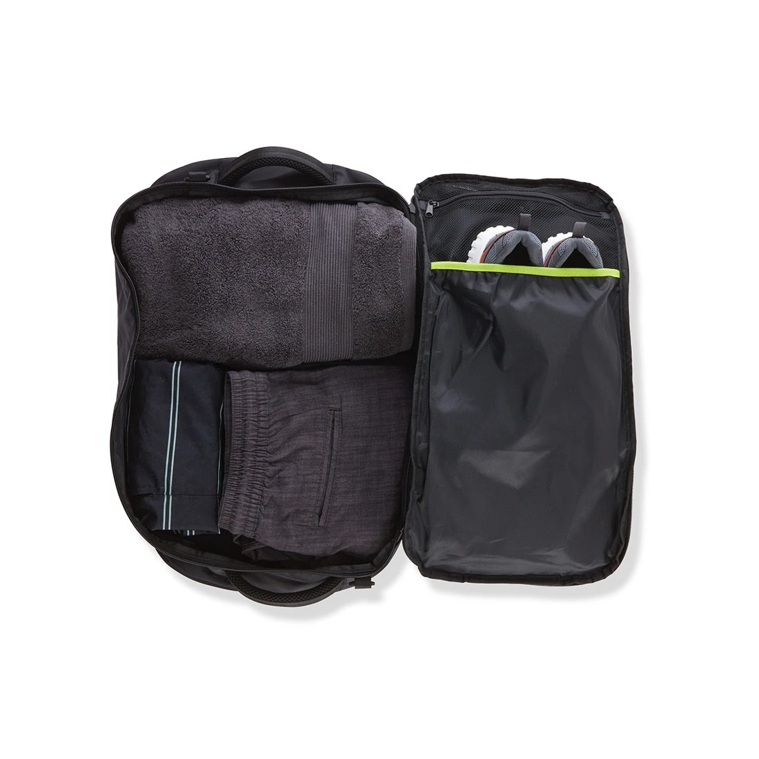 3 2 in 1 Convertible Duffle Backpack - Black, 3 of 10