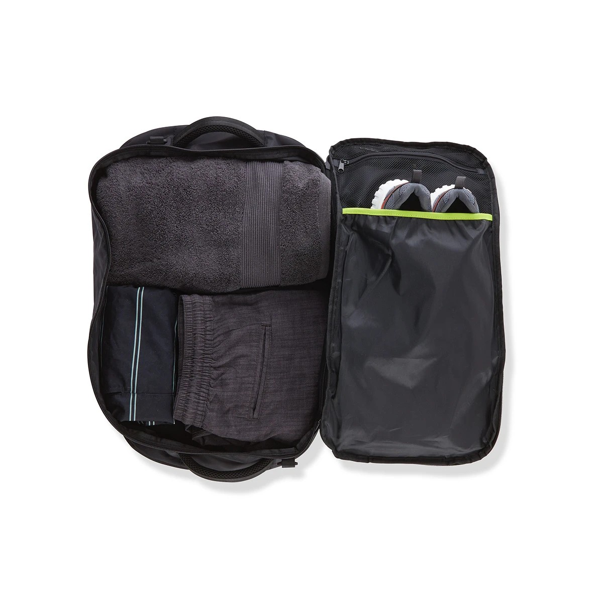 3 2 in 1 Convertible Duffle Backpack - Black, 3 of 10