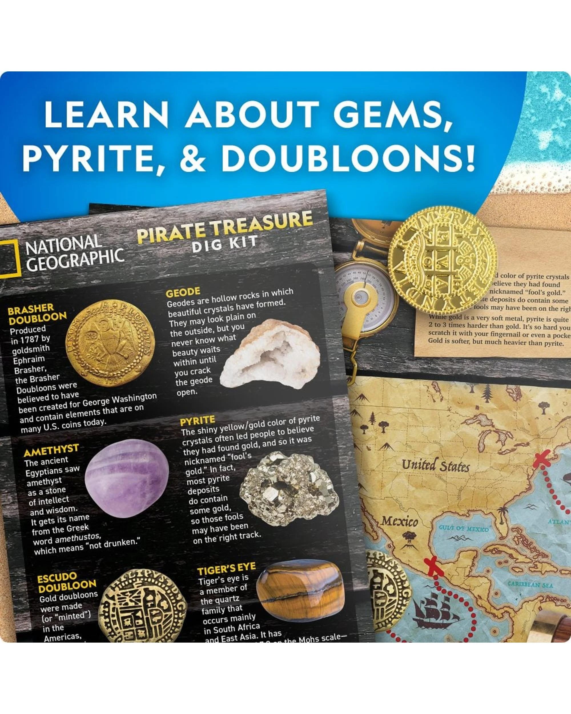 3 National Geographic Pirate Treasure Dig Kit, 3 of 3