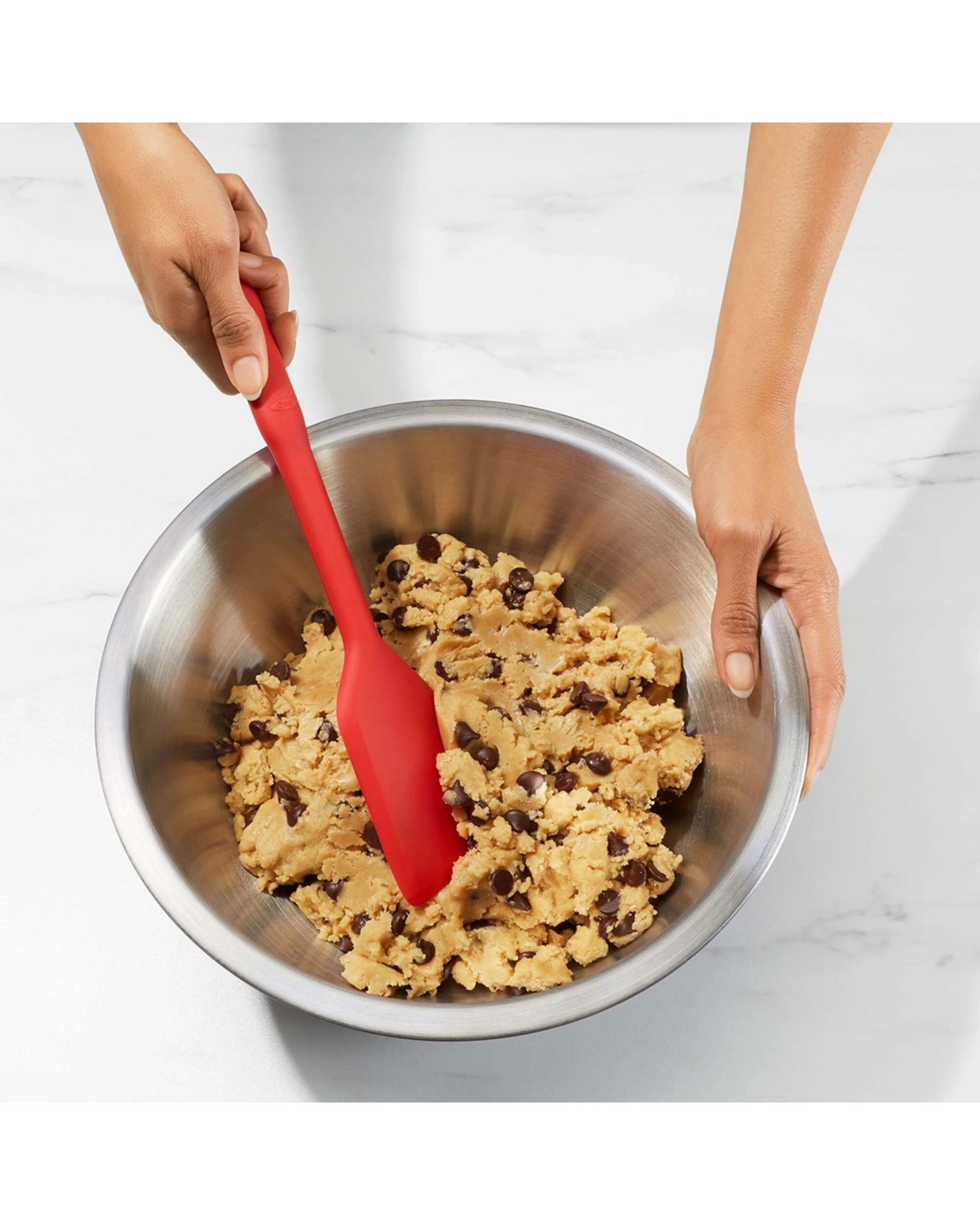 8 Oxo 3pc Good Grips Insulated Mixing Bowl Set Stainless Steel Non Slip Base - Silver, 8 of 8