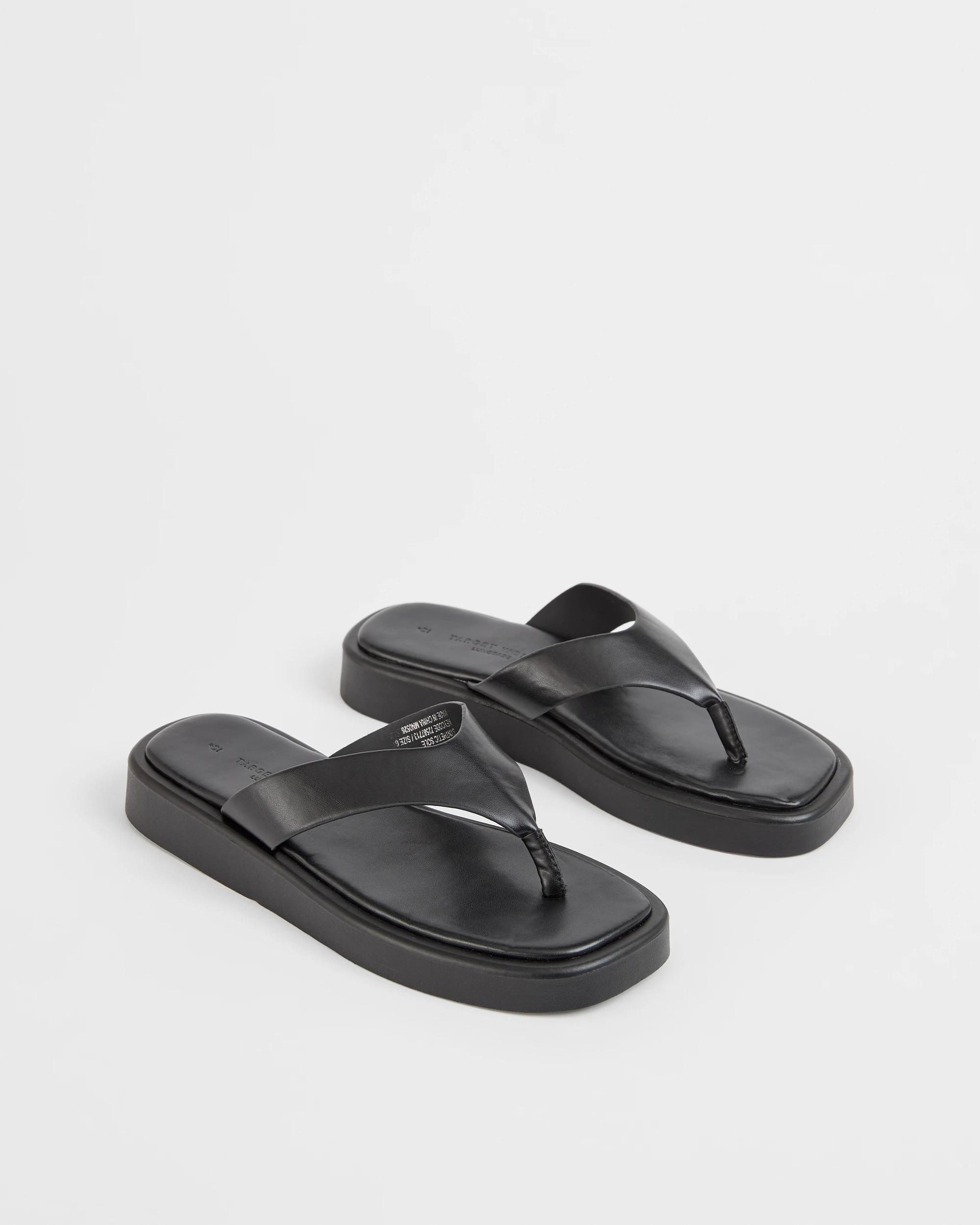 2 Target Woman Chunky Thongs BLACK, 2 of 3