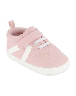 adidas gazelle silver green womens Baby and Toddler Lace up Trainers – The Little Baby Brand main image 1