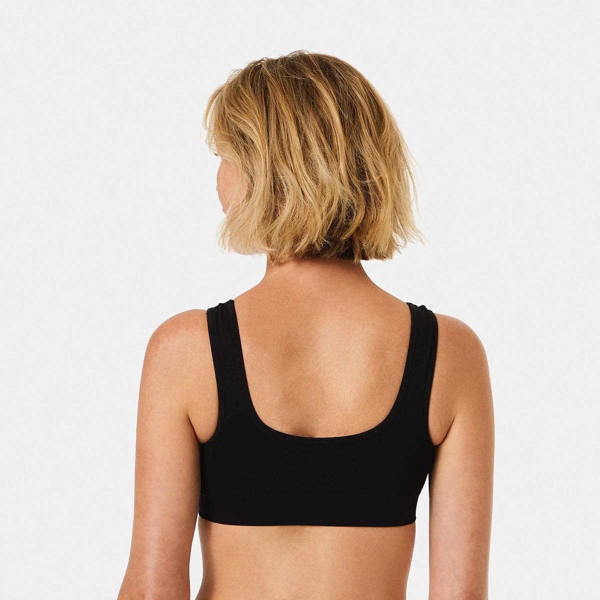5 2 Pack Wirefree Seamfree Crop BLACK, BLACK, 5 of 7