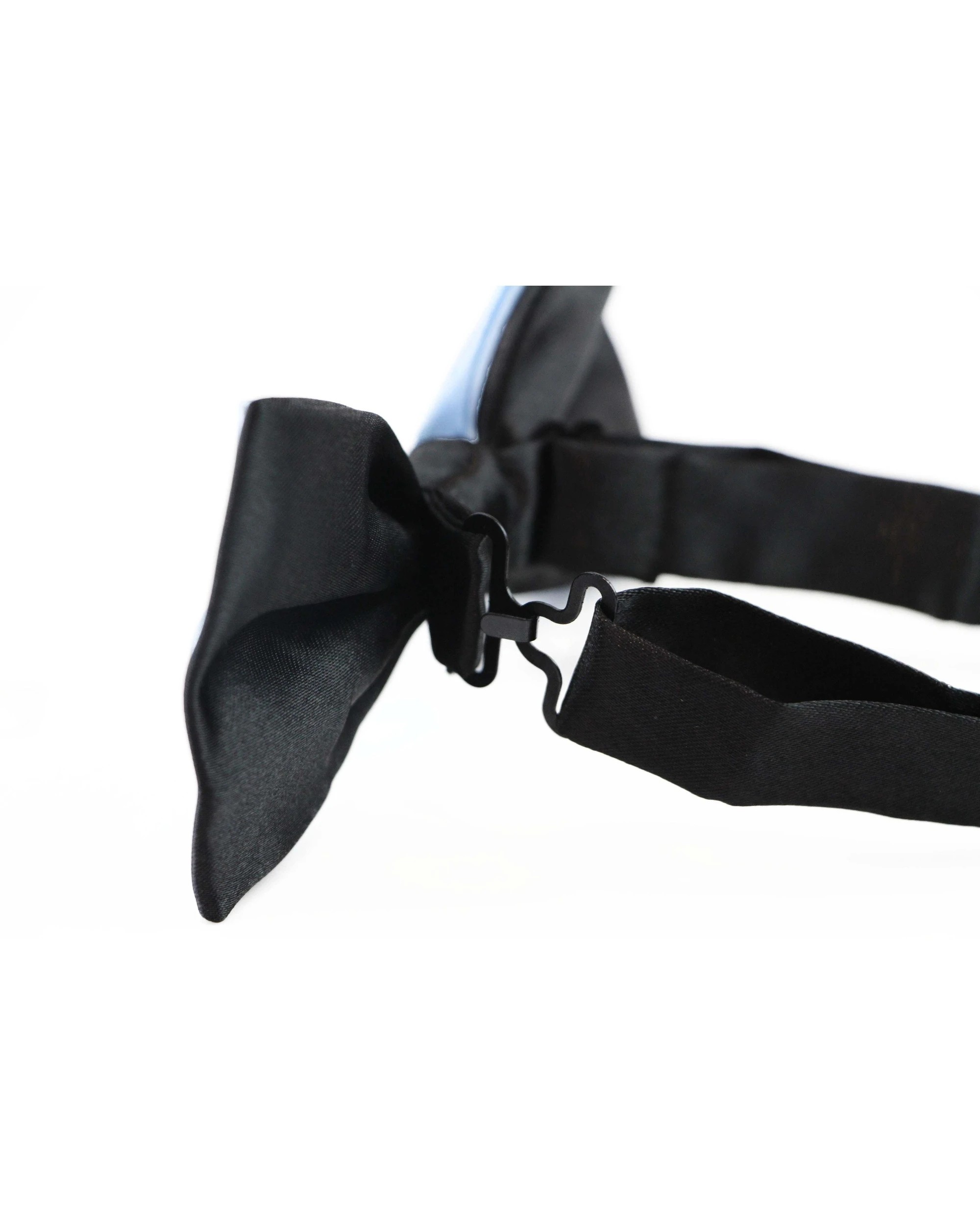 2 Zasel Mens Light Blue Two Tone Layered Bow Tie, 2 of 2