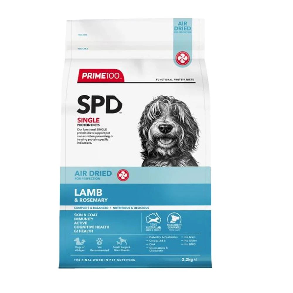 1 Prime100 Spd Air Dried Lamb & Rosemary 2.2kg, 1 of 1