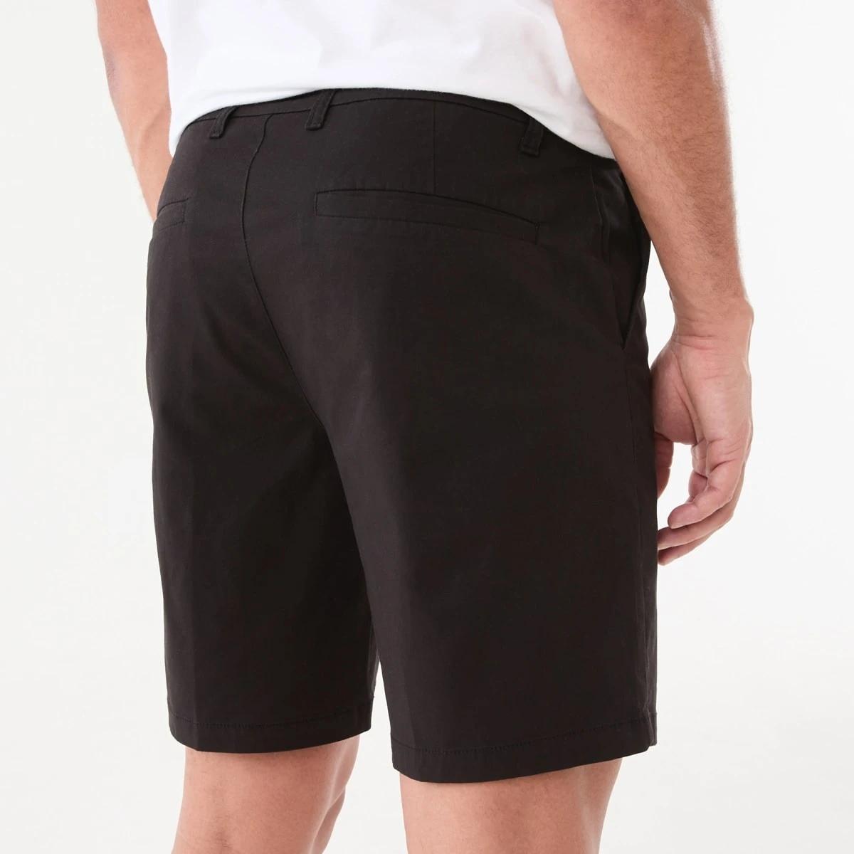 3 Slim Stretch Chino Shorts BLACK, 3 of 5