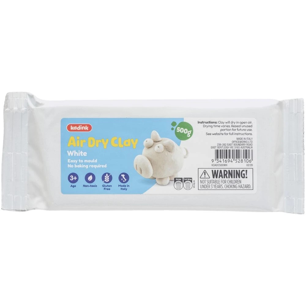 6 Kadink Air Dry Clay 500g White, 6 of 7