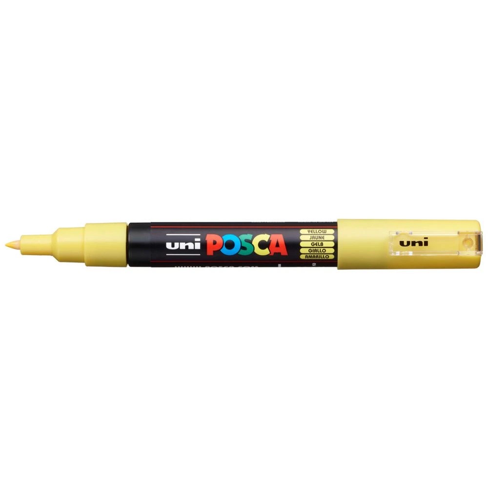 1 POSCA PC 1M Paint Marker Yellow, 1 of 6