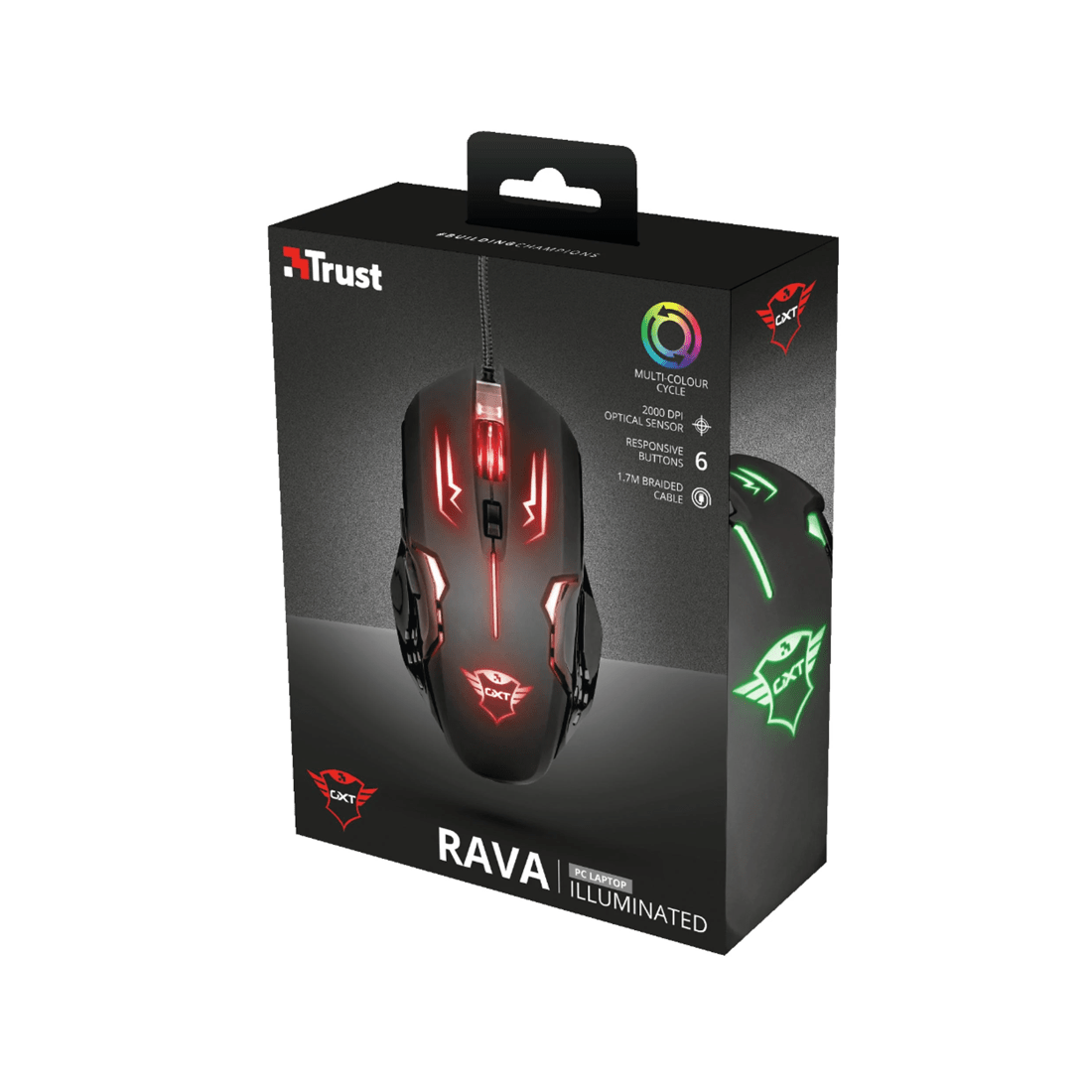 5 Trust International Trust GXT108 Rava Wired RGB Gaming Mouse - Black, 5 of 5