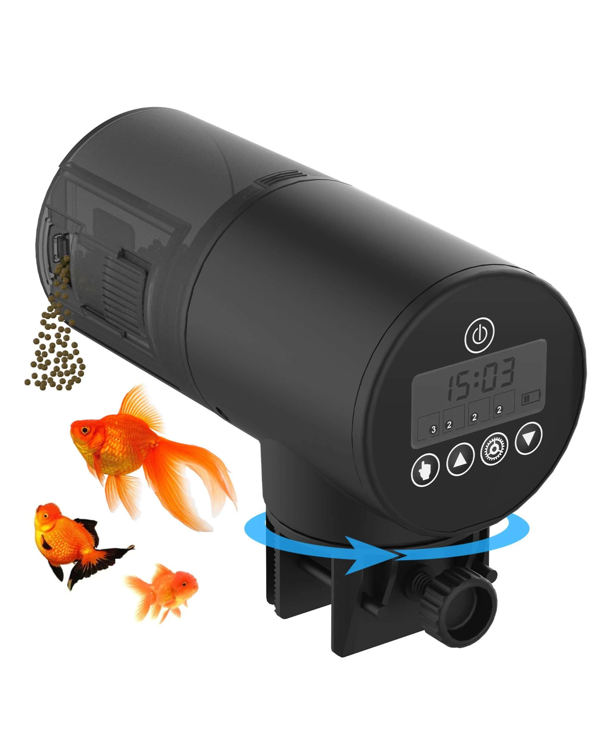 1 Advwin Automatic Fish Feeder Aquarium Food Dispenser Timer, 1 of 7