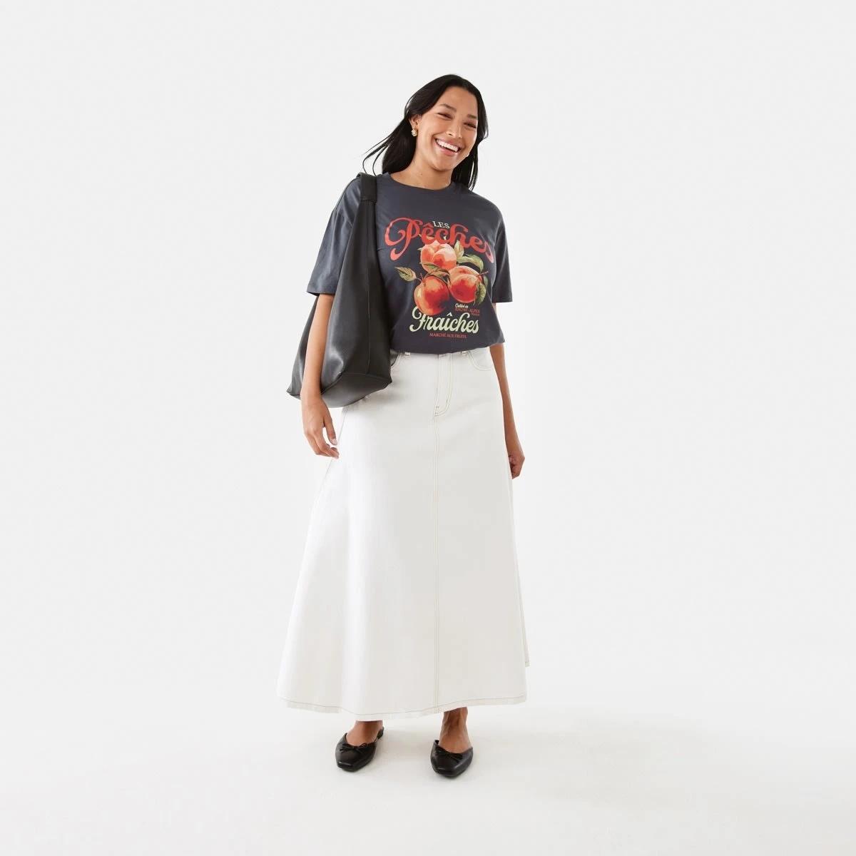 7 Short Sleeve Oversized Boyfriend T-shirt Les Peches, 7 of 8