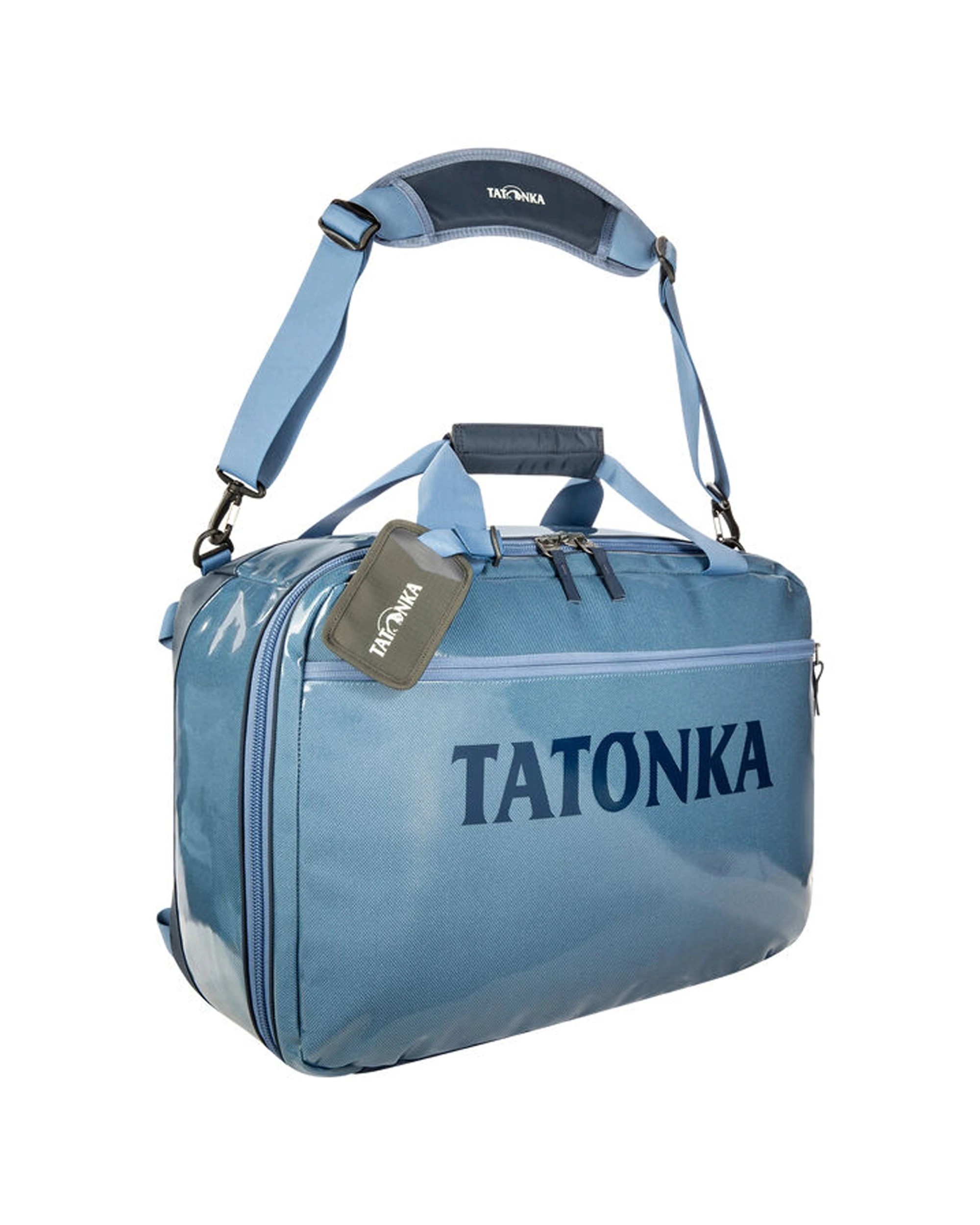 1 Tatonka Nylon Flight Outdoor Travel Duffel Bag 35L Back-Carrying System - Blue, 1 of 4