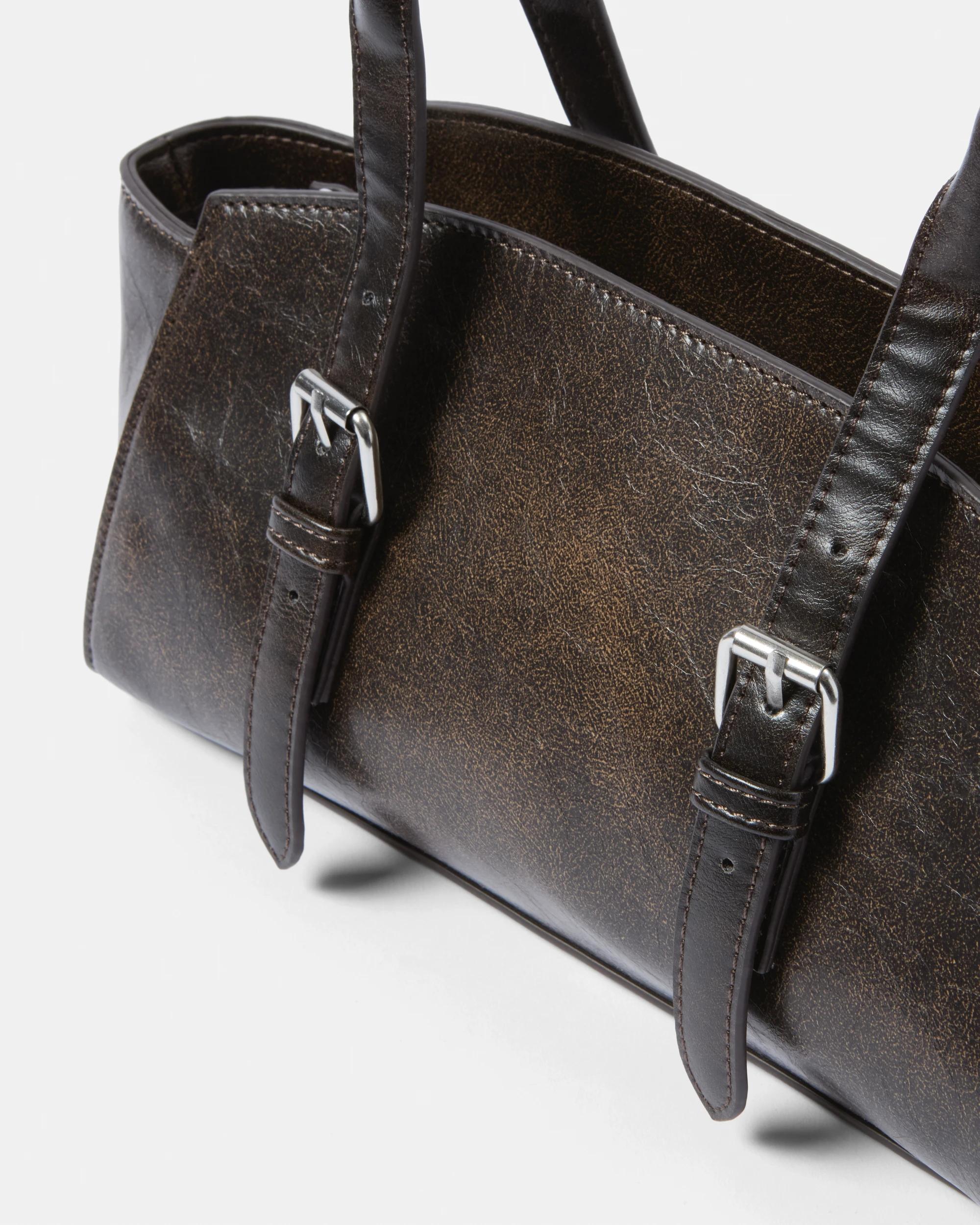 3 Vintage Shoulder Bag Deep Fudge, 3 of 10