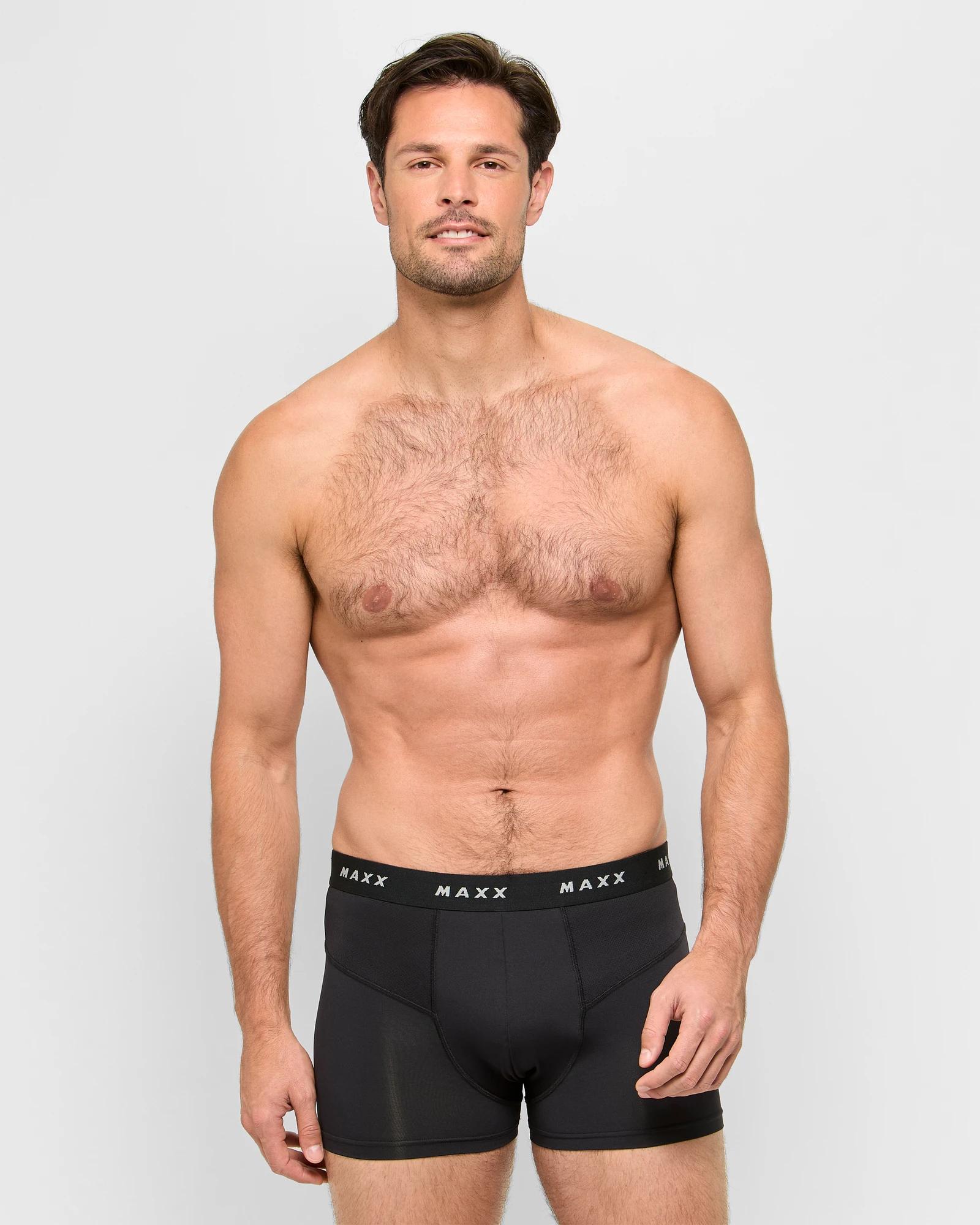 2 3 Pack Performance Trunks - Maxx BLACK CONTRAST, 2 of 3