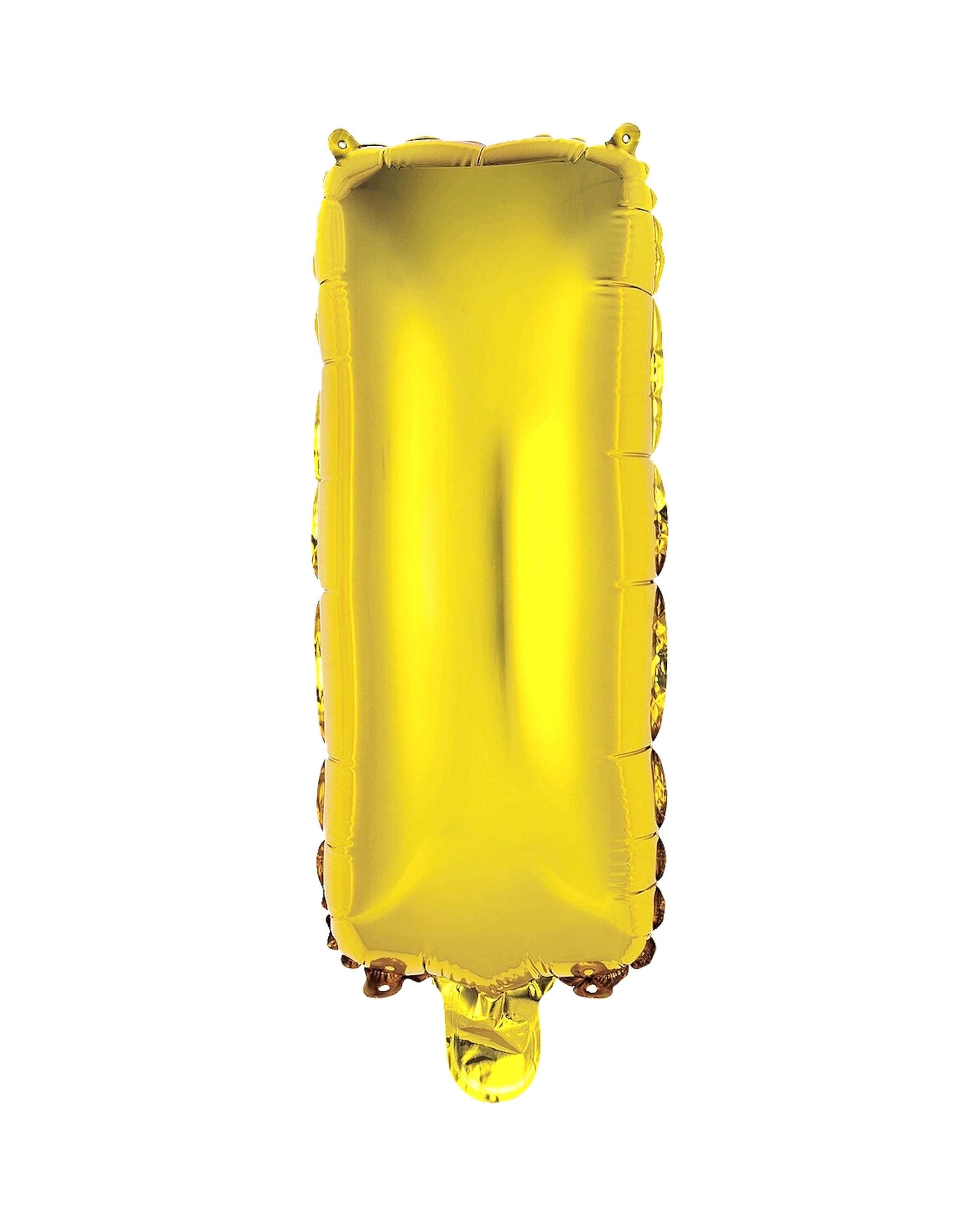 1 Meteor Letter I Foil Air Fill Balloon 35.5cm - Gold, 1 of 2