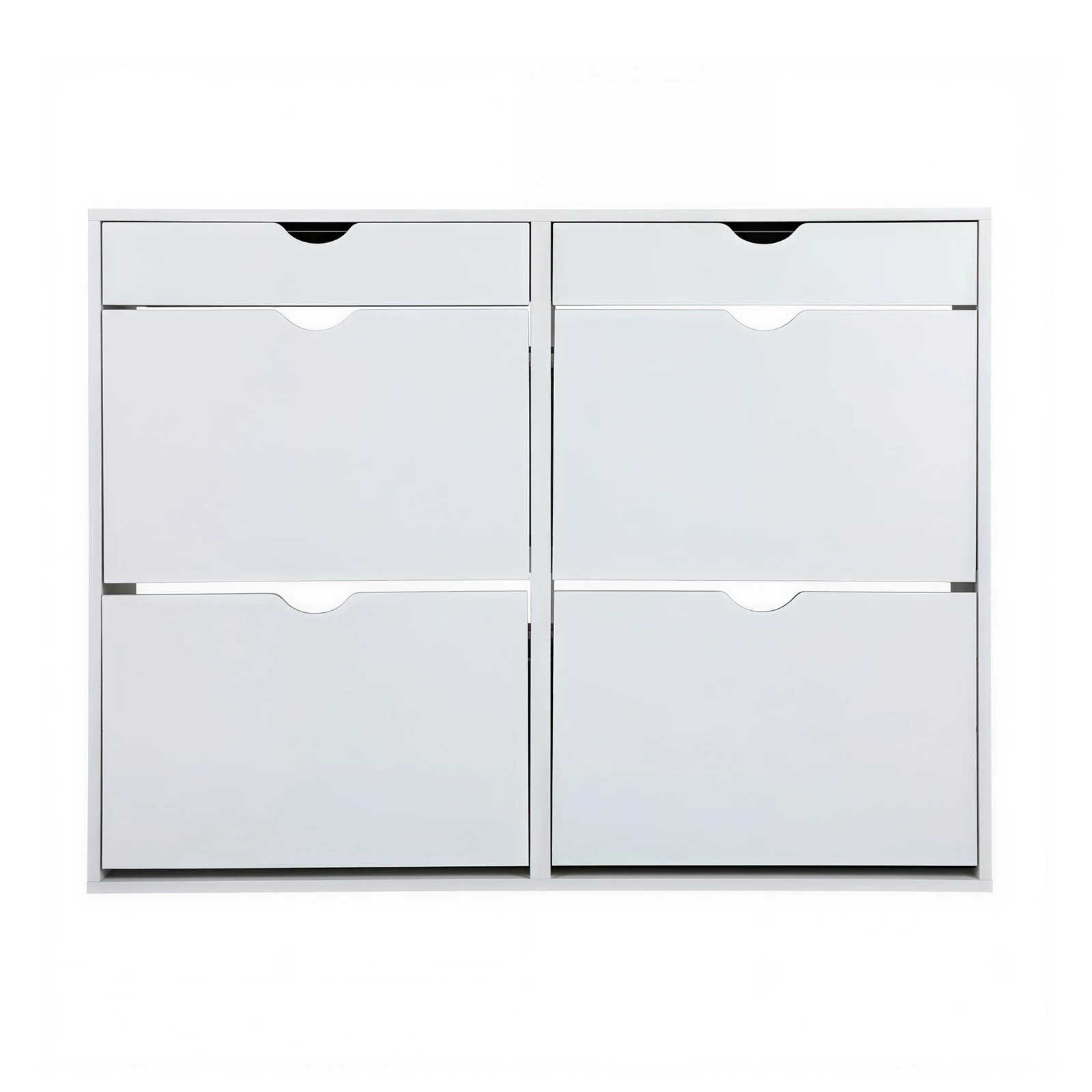 6 Oikiture Shoe Rack Shoe Storage Cabinet Cupboard Organiser Shelf 36 Pairs - White, 6 of 9