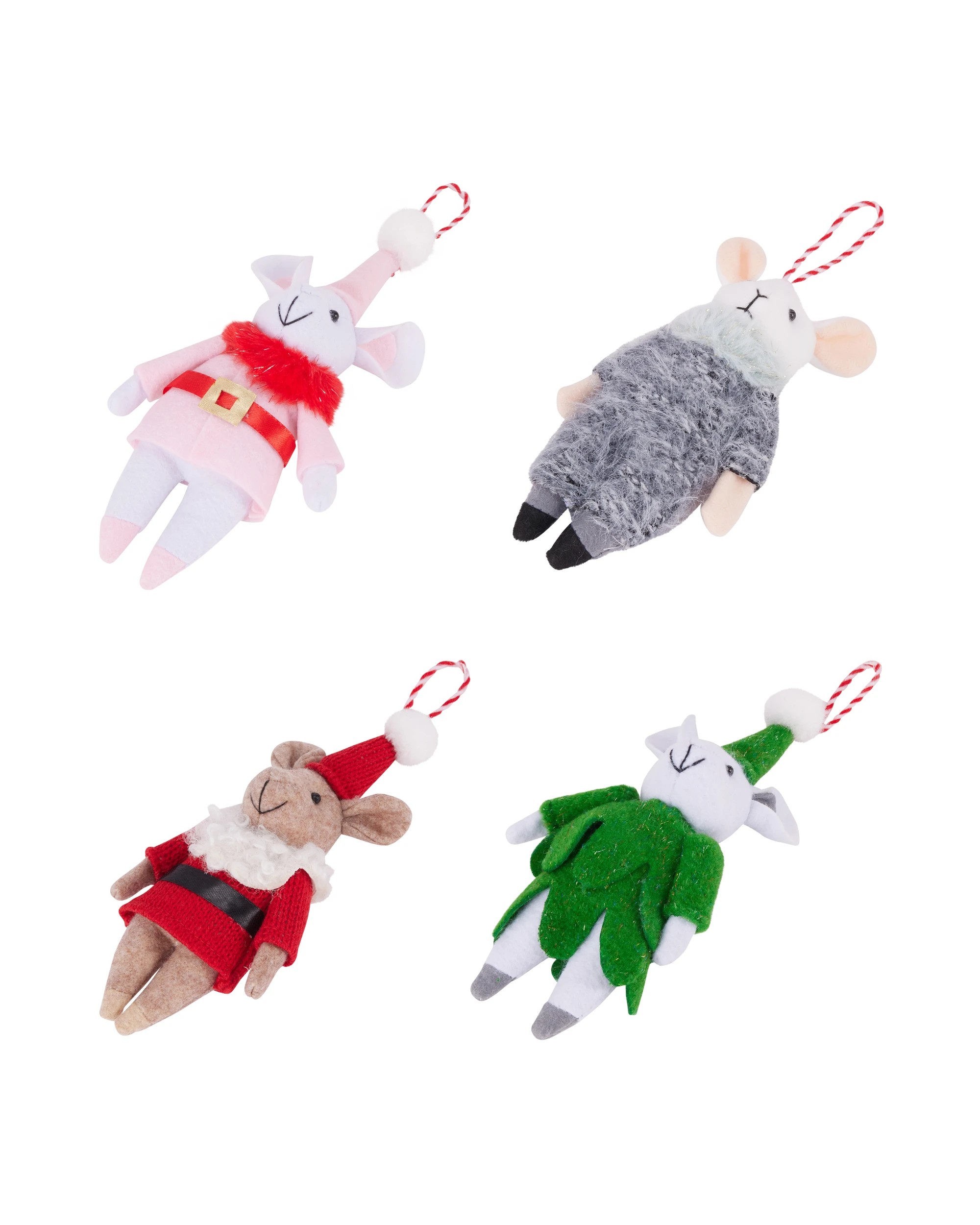 3 Christmas Mouse Decoration - Assorted, 3 of 5