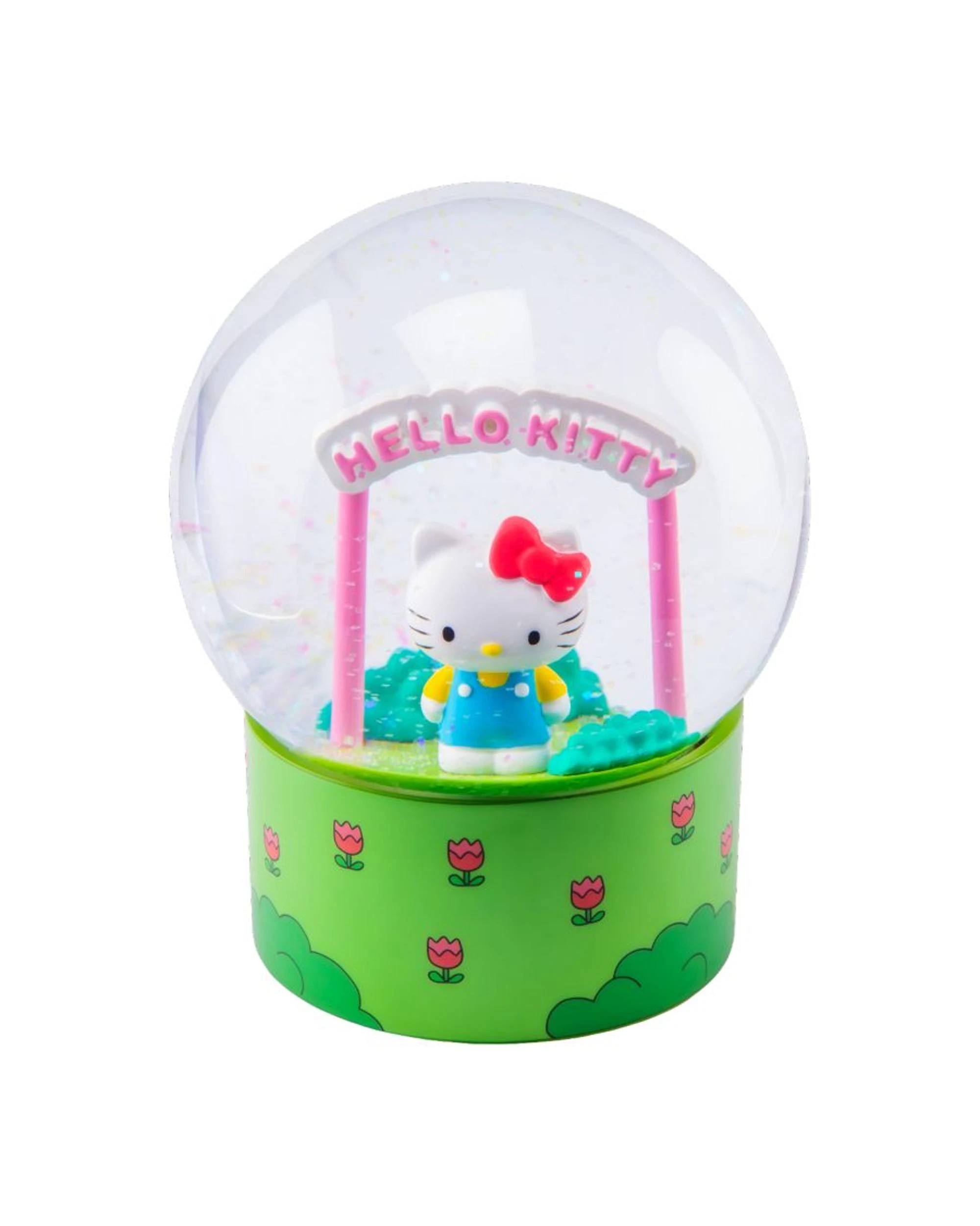 2 Hello Kitty and Friends Hello Kitty with Sign Glitter Snowglobe, 2 of 4