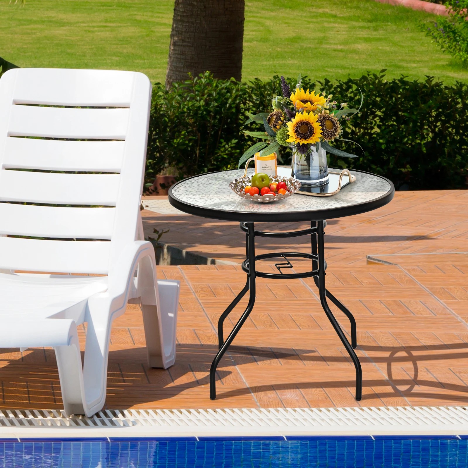 great patio umbrellas SUPERJARE 13FT Outdoor Umbrella with Base Included, Double Sided Pool with Fade Resistant Canopy, Large Table Umbrella for Deck, Market, Backyard sensitive tune reel Strength HDPE Material Metal Border Series: Sustainable Recycled Color:Black / 75L