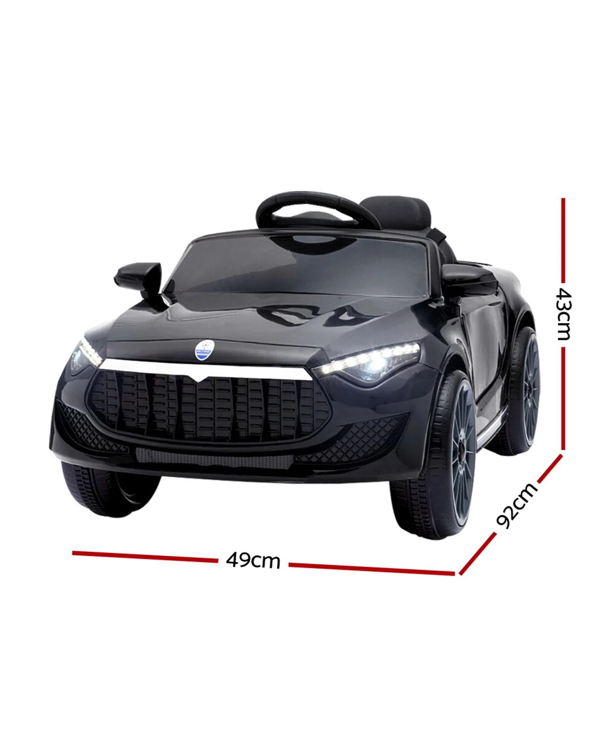 2 Rigo Kids Electric Ride On Car Toys Cars Horn Music Remote Control 12v
 - Black, 2 of 3