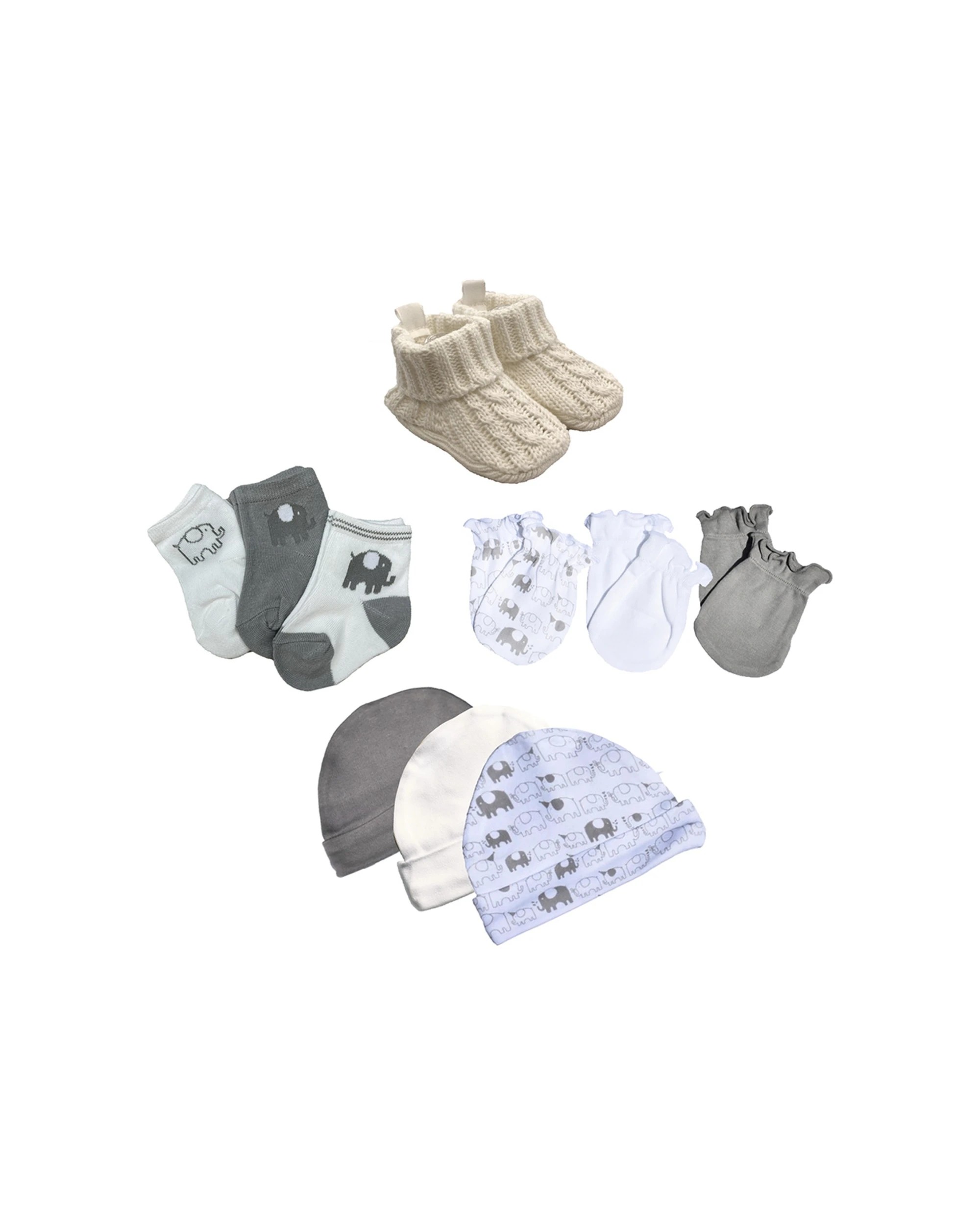 1 Playette Newborn Essential Bundle - Elephant - 0-6 Months - Multi, 1 of 6