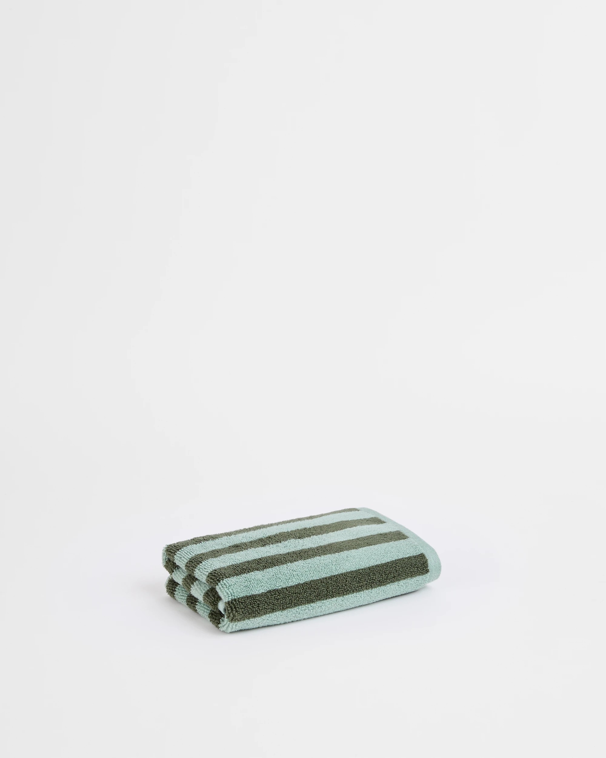 1 Target Rayne Australian Cotton Stripe Hand Towel - Green, 1 of 1