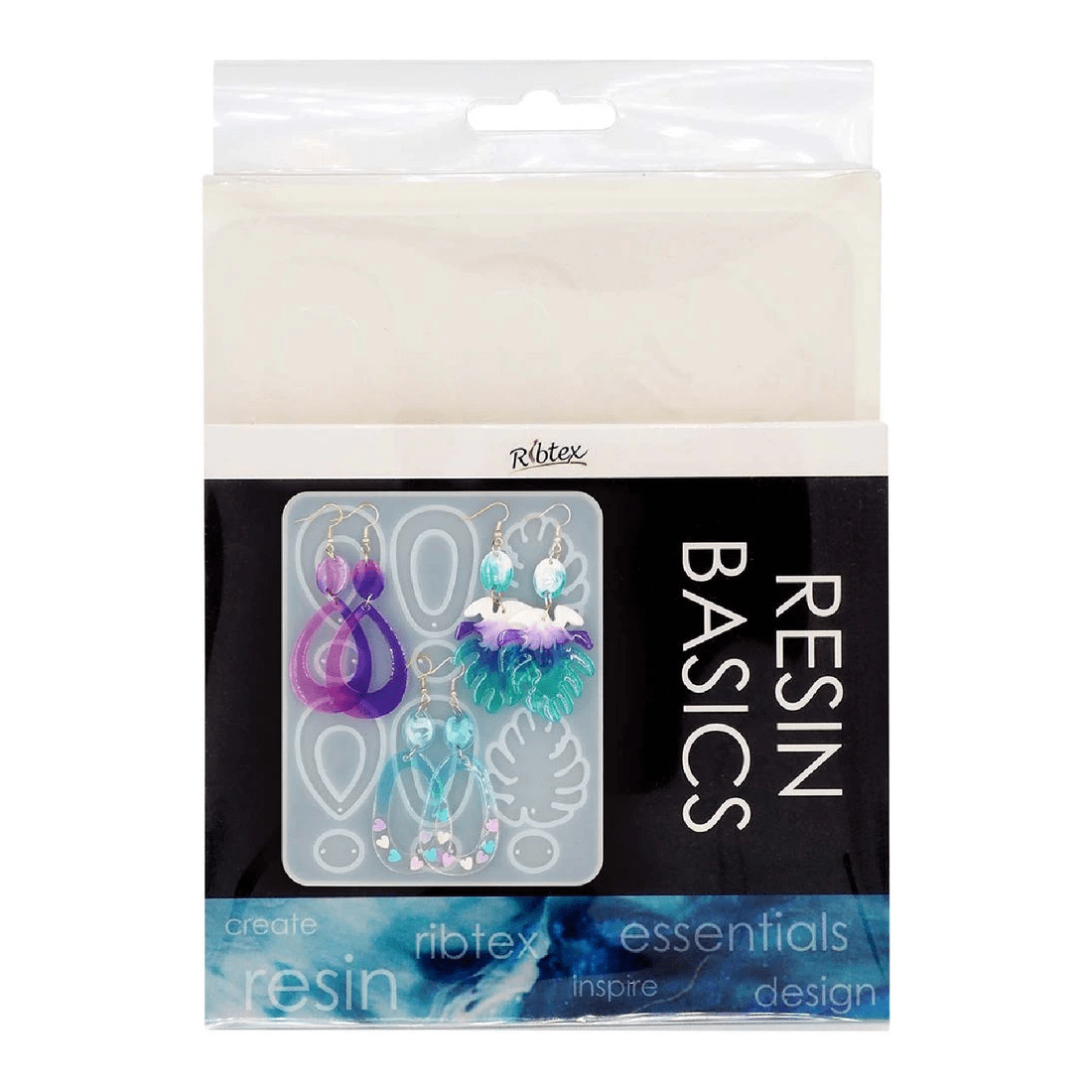 1 Ribtex UV Resin Silicone Mould Monstera Earrings, 1 of 2