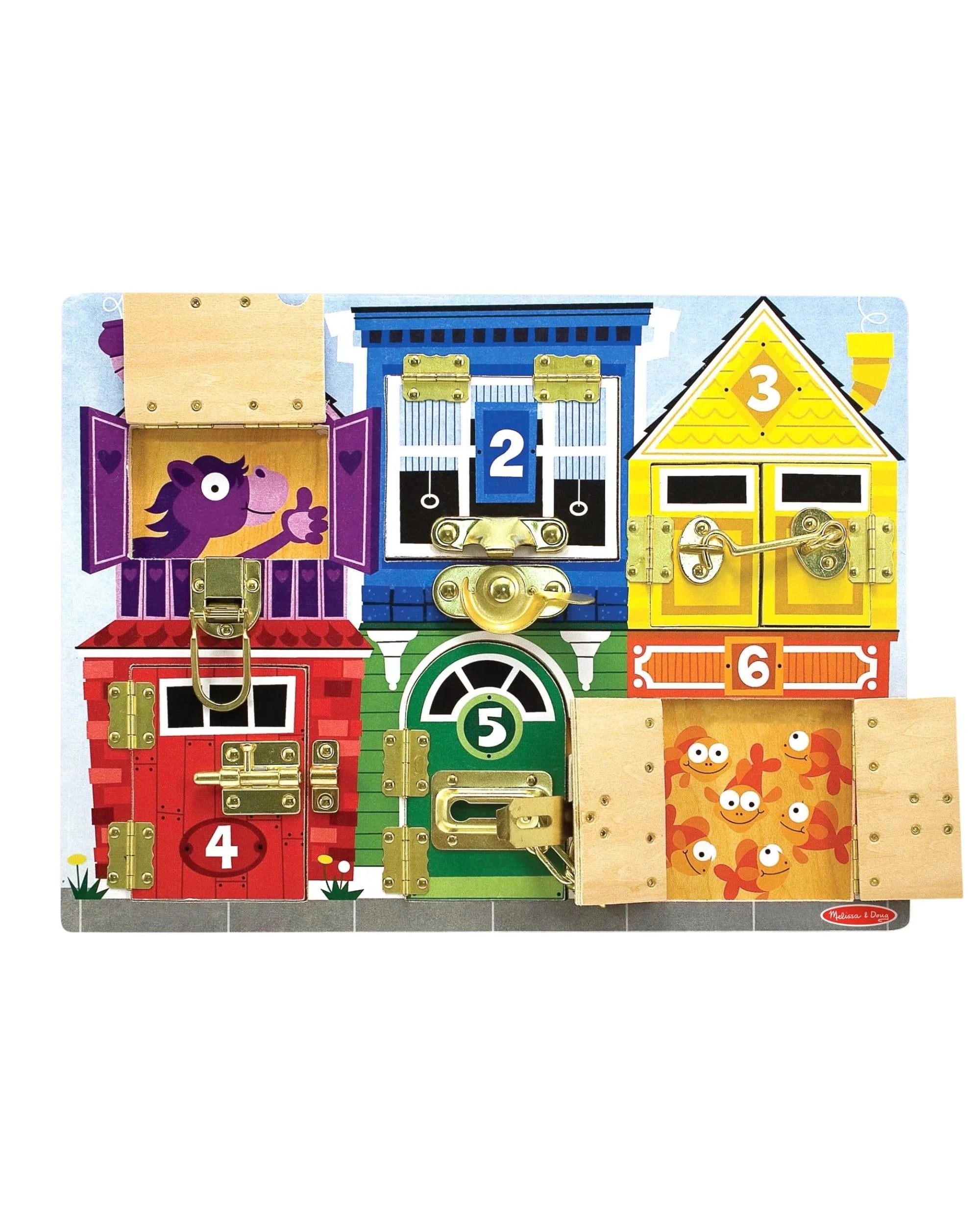 2 Melissa and Doug Wooden Latches Board, 2 of 8