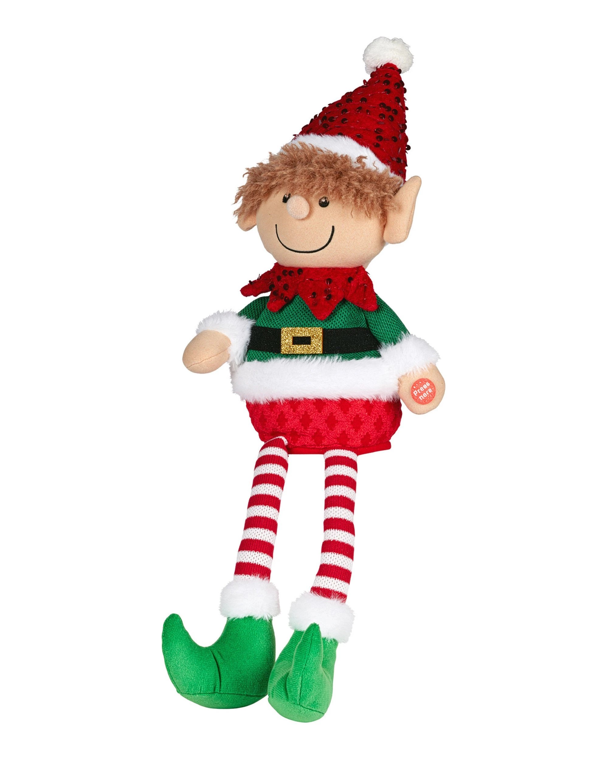 1 Christabelle Christabelle 56cm Battery-operated Christmas Elf With Animation And Music, 1 of 5