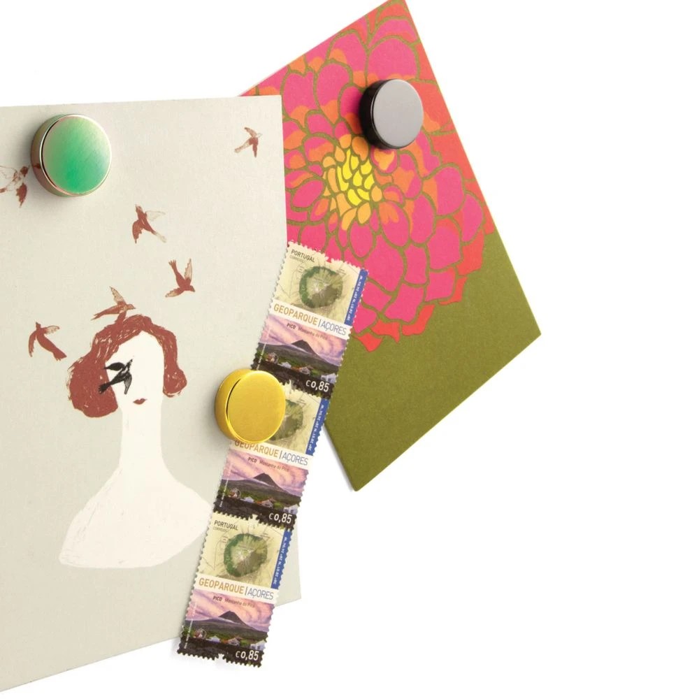 3 Three By Three Snap! Super Strong Magnets Iridescent 4 Pack, 3 of 3