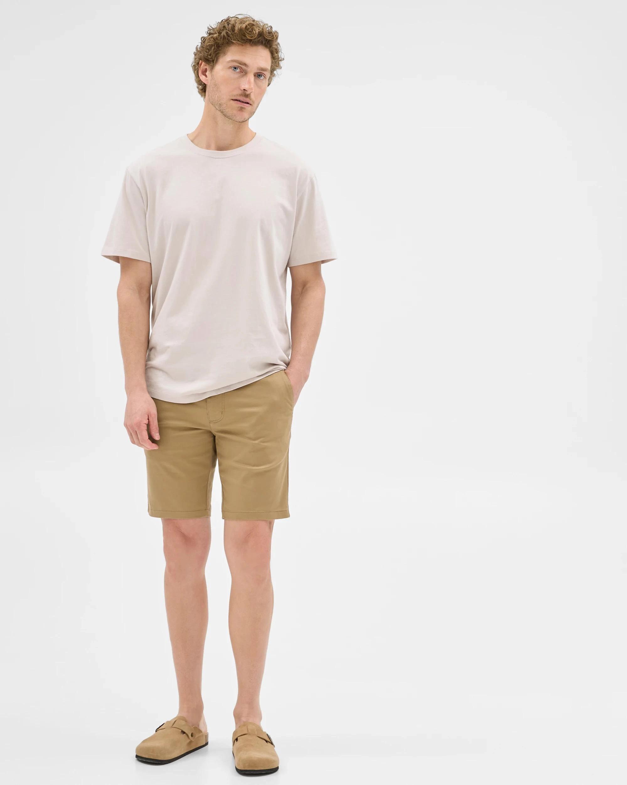 3 Target Australian Cotton Blend Slim Chino Shorts SEPIA TINT, 3 of 7