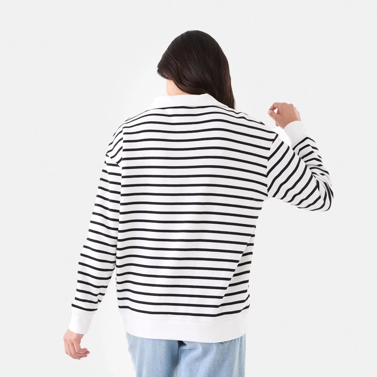 3 Long Sleeve Quarter Zip Sweatshirt Lucy Str W, 3 of 5