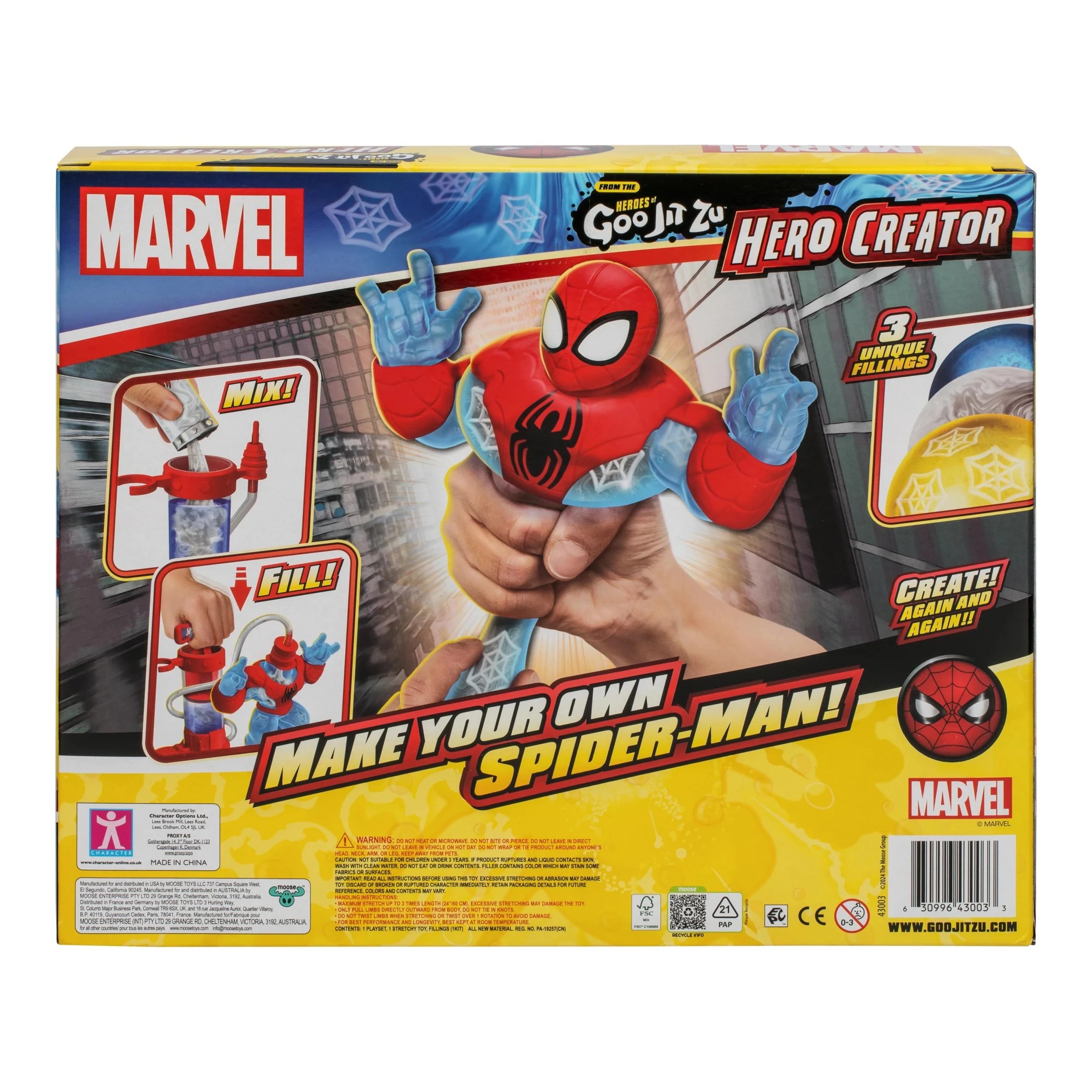 7 Hogjz Marvel Hero Creator Make Your Own Spiderman - Natural, 7 of 7