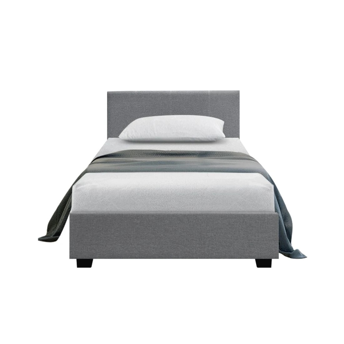 3 Artiss Bed Frame King Single Size Gas Lift  NINO - Grey, 3 of 10