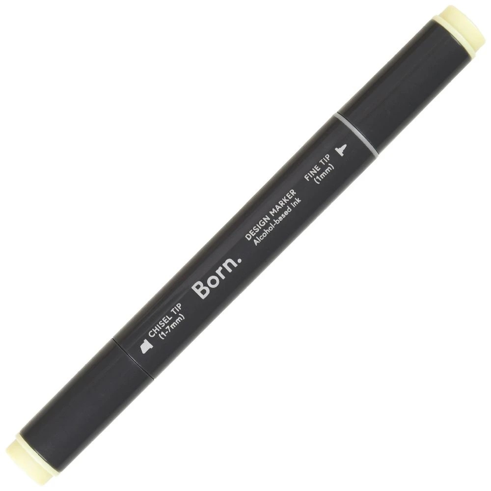 4 Born Professional Dual-Tip Artist Marker Barium Yellow Y295, 4 of 4