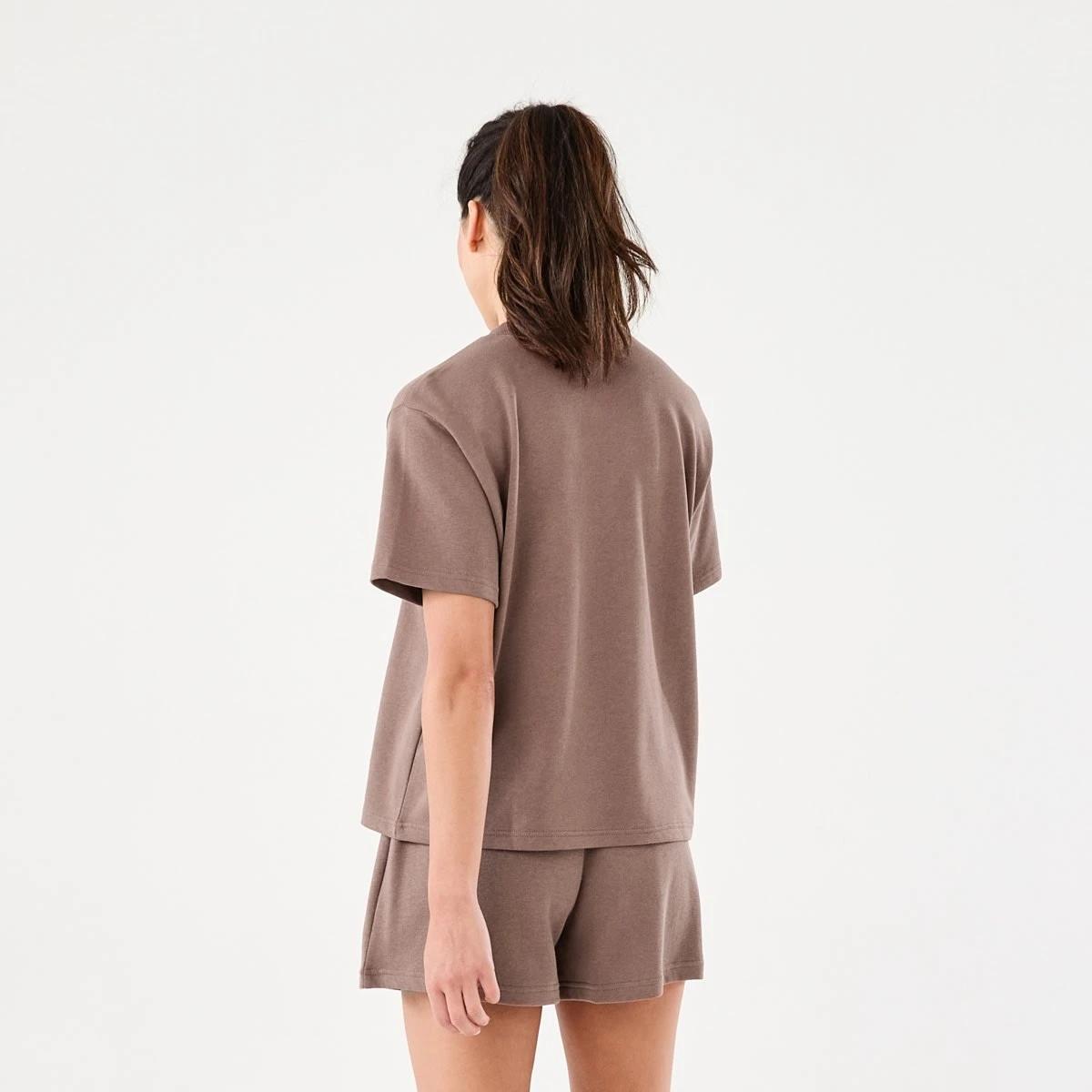3 Active Womens Terry T-shirt Nutmeg, 3 of 5