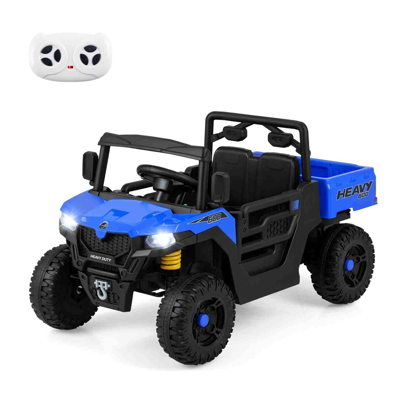 1 Costway 12V Electric Ride on Dump Truck Remote Control Toy Car - Multi, 1 of 1