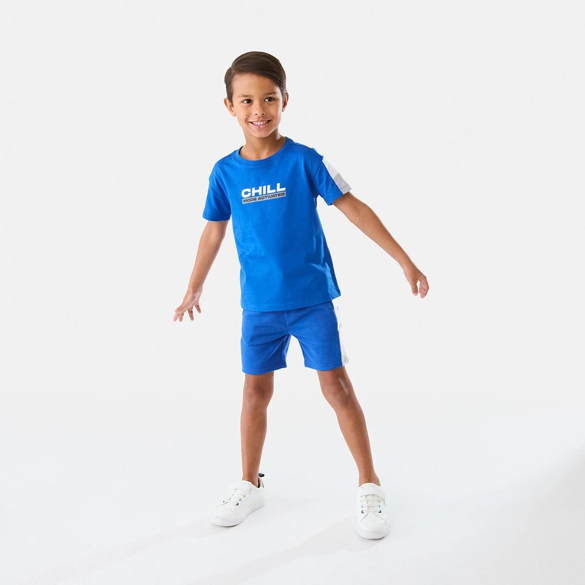 5 Sleeve Panel T-shirt Ntcl Blue, 5 of 8