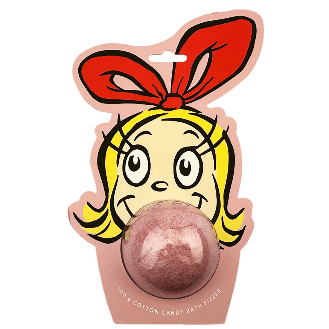 1 The Grinch Dr. Seuss Cindy Lou Bath Fizzer 100g - Cotton Candy, 1 of 2