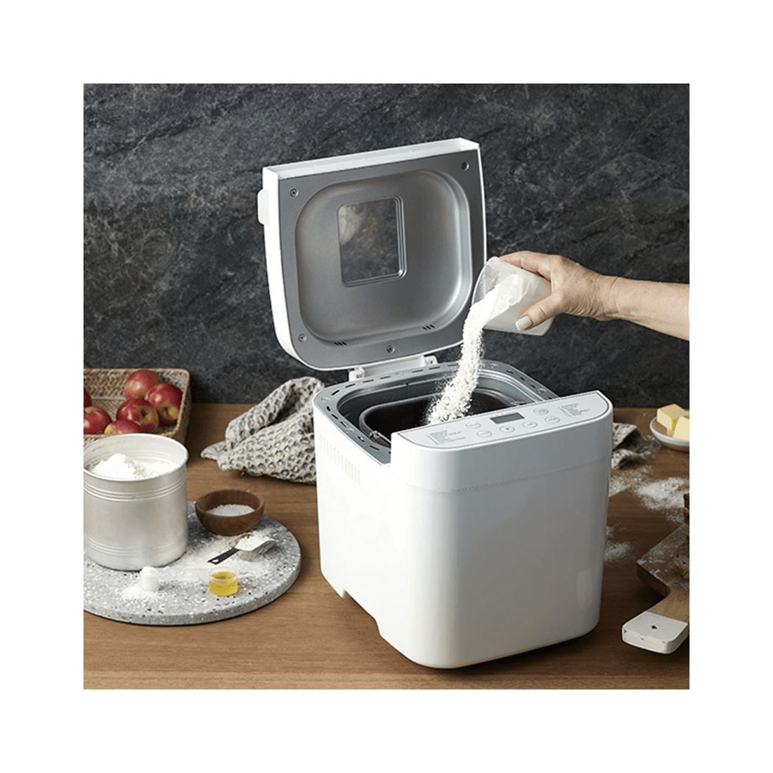 7 Morphy Richards Electric Non Stick Home Compact Bread Maker 12 Programs 550w
 - White, 7 of 9